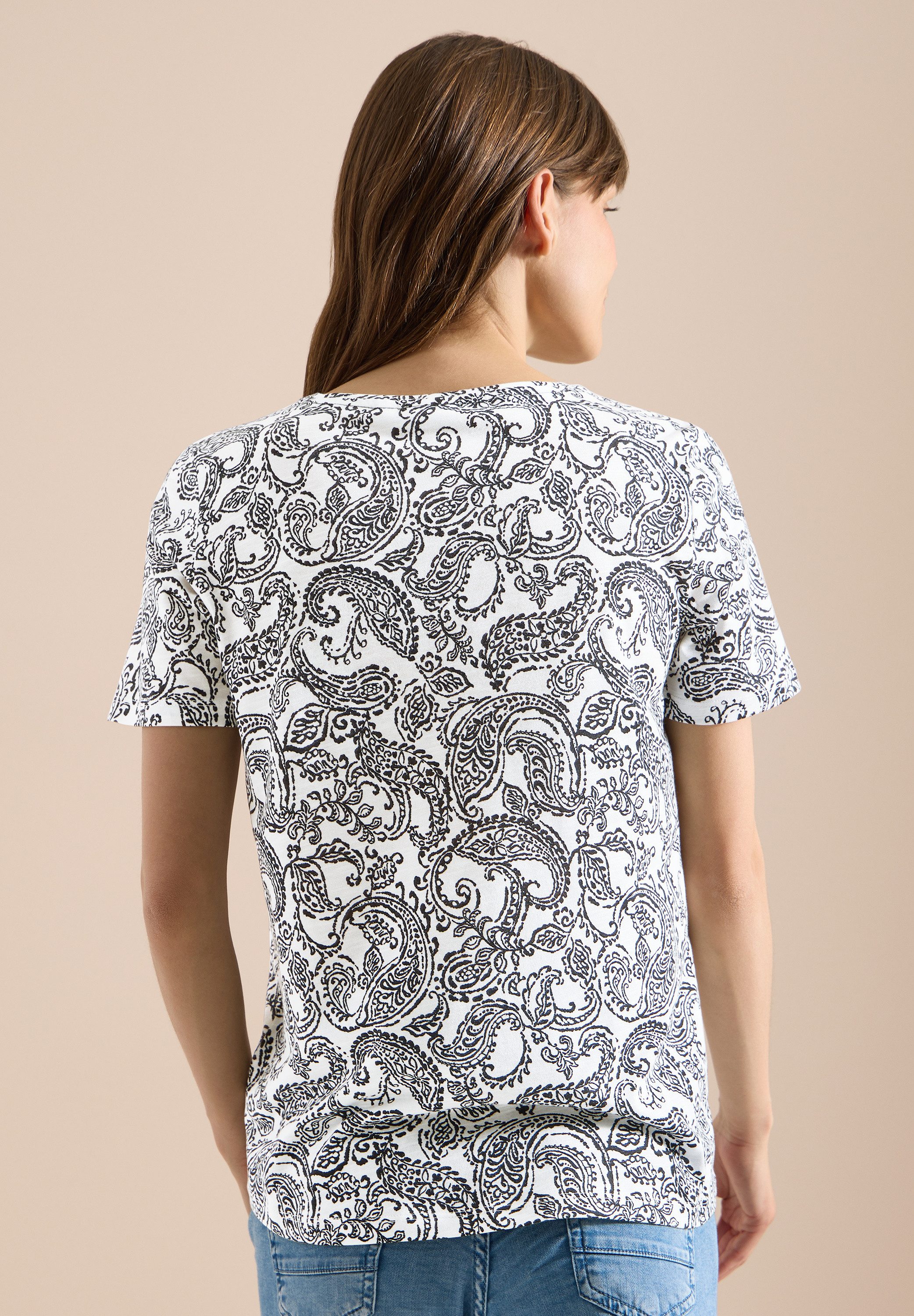CECIL T-Shirt bestehend aus einem Materialmix – Bild 2 von 5