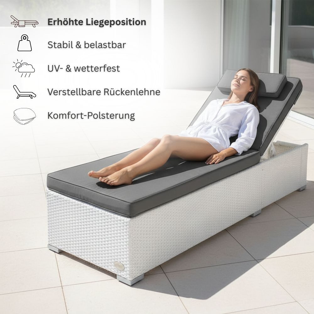 RS Trade Gartenliege Sonnenliege Verona High