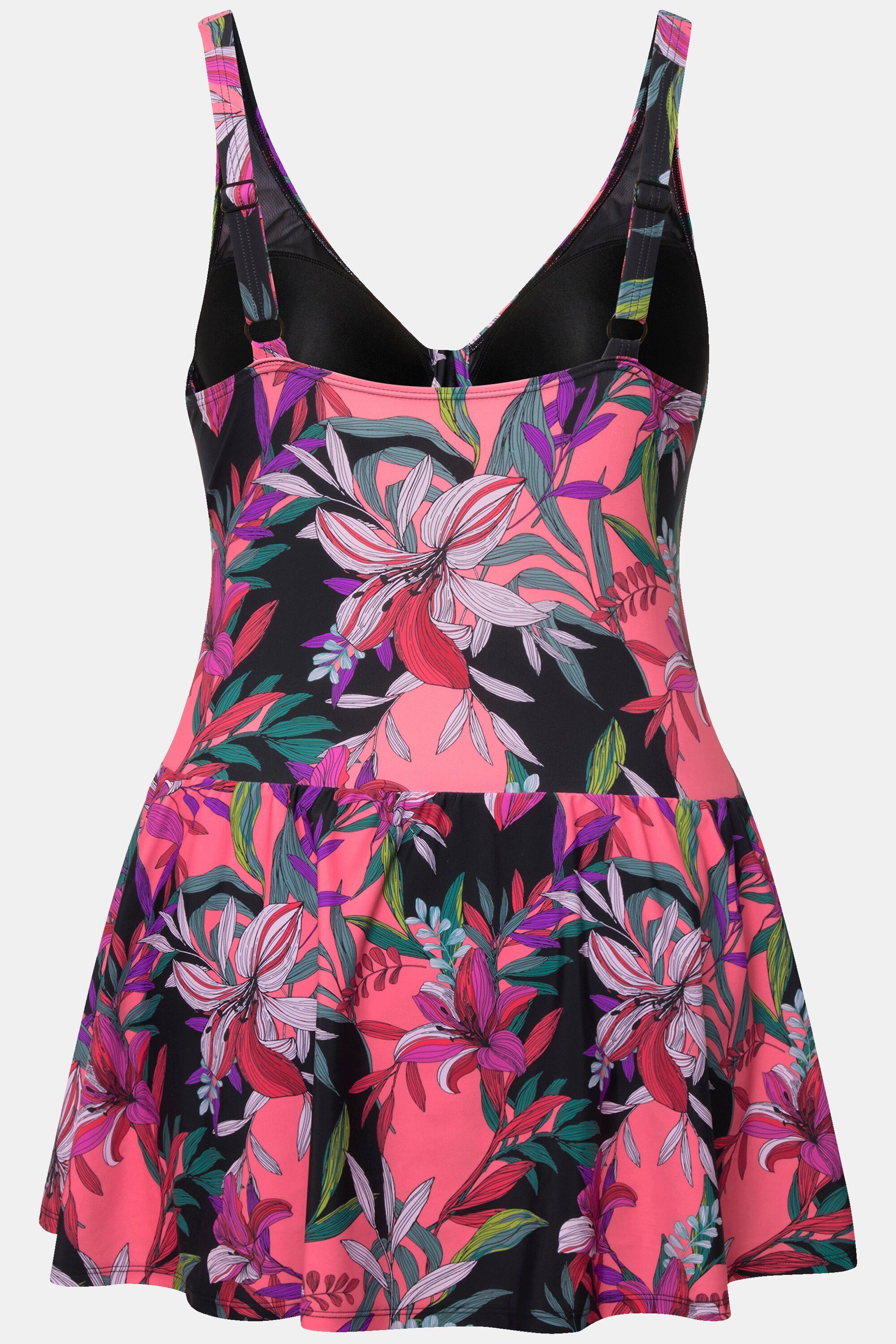 Ulla Popken Badekleid Badekleid Blätter Softcups Bügel