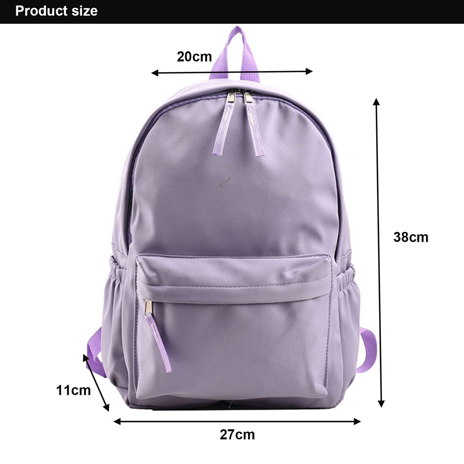 Blusmart Rucksack Einfarbiger, Mit purple Großer Einfacher Rucksack, Umhängetasche Tragbare