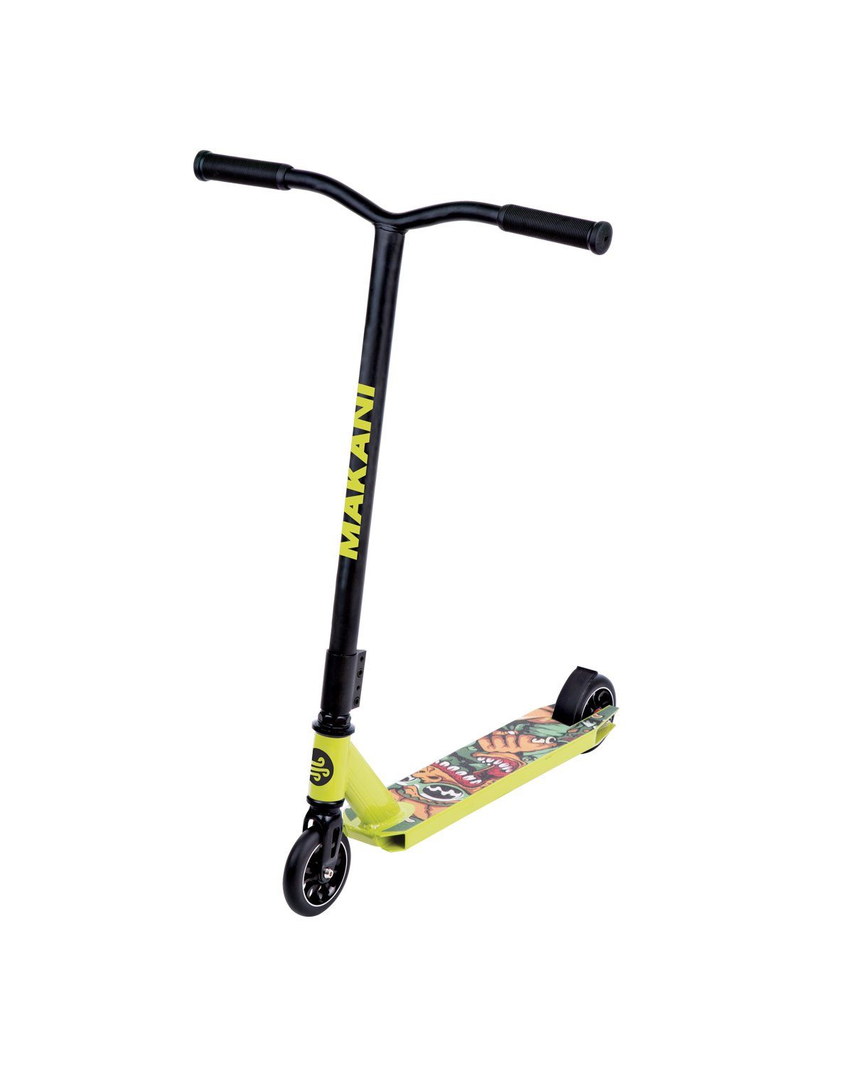 Scout ABEC-7 88A, Aluminium Makani Kinderroller Lager Rückfederung PU-Räder grün Cityroller