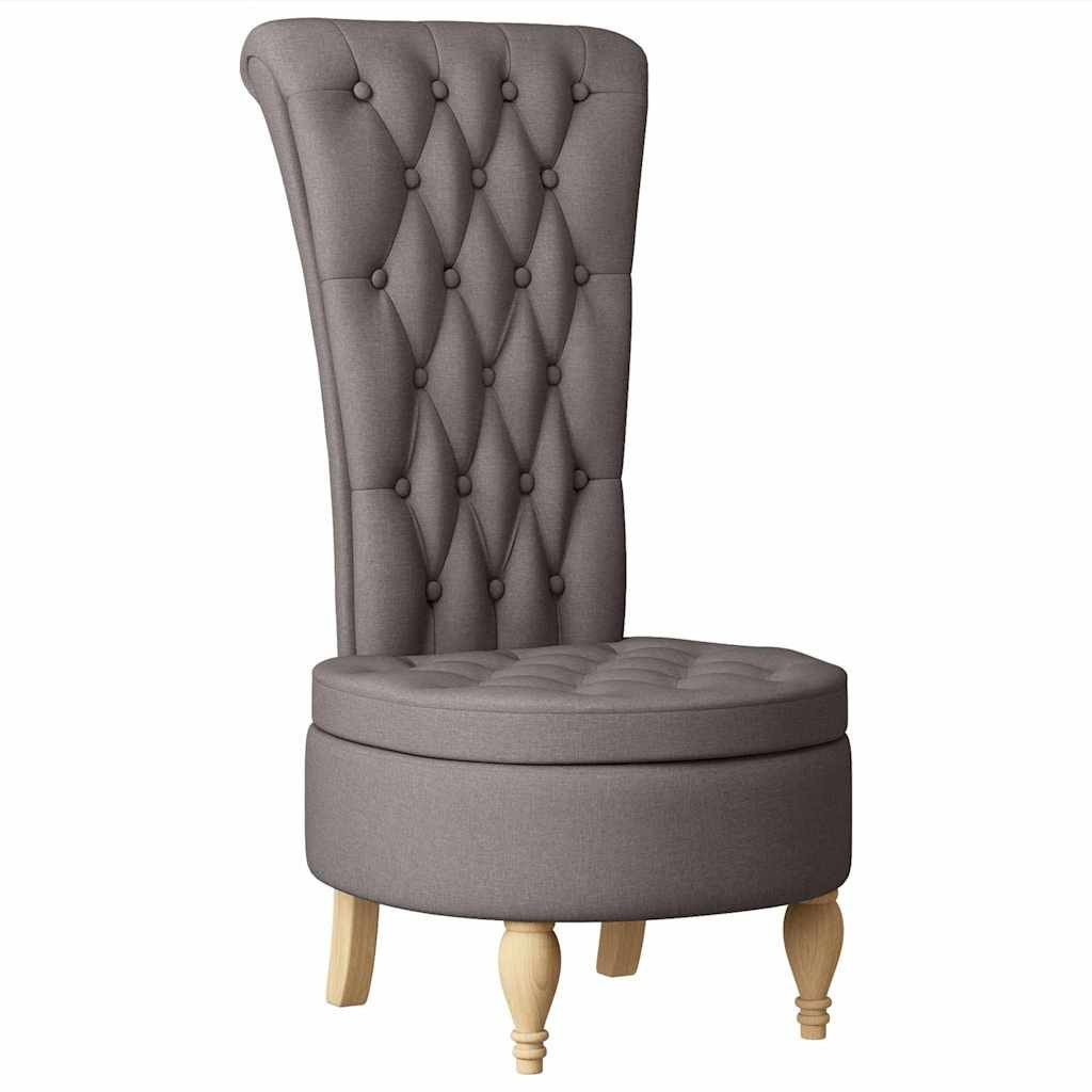 vidaXL Polsterstuhl Schlafsessel Taupe 56,5 x 70 x 110 cm Stoff (1 St)
