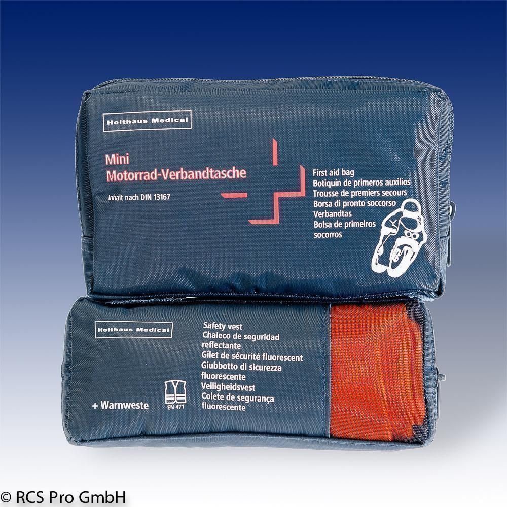 Holthaus Medical KFZ-Verbandtasche Verbandtasche MOTORRAD Mini D13167+Warnweste