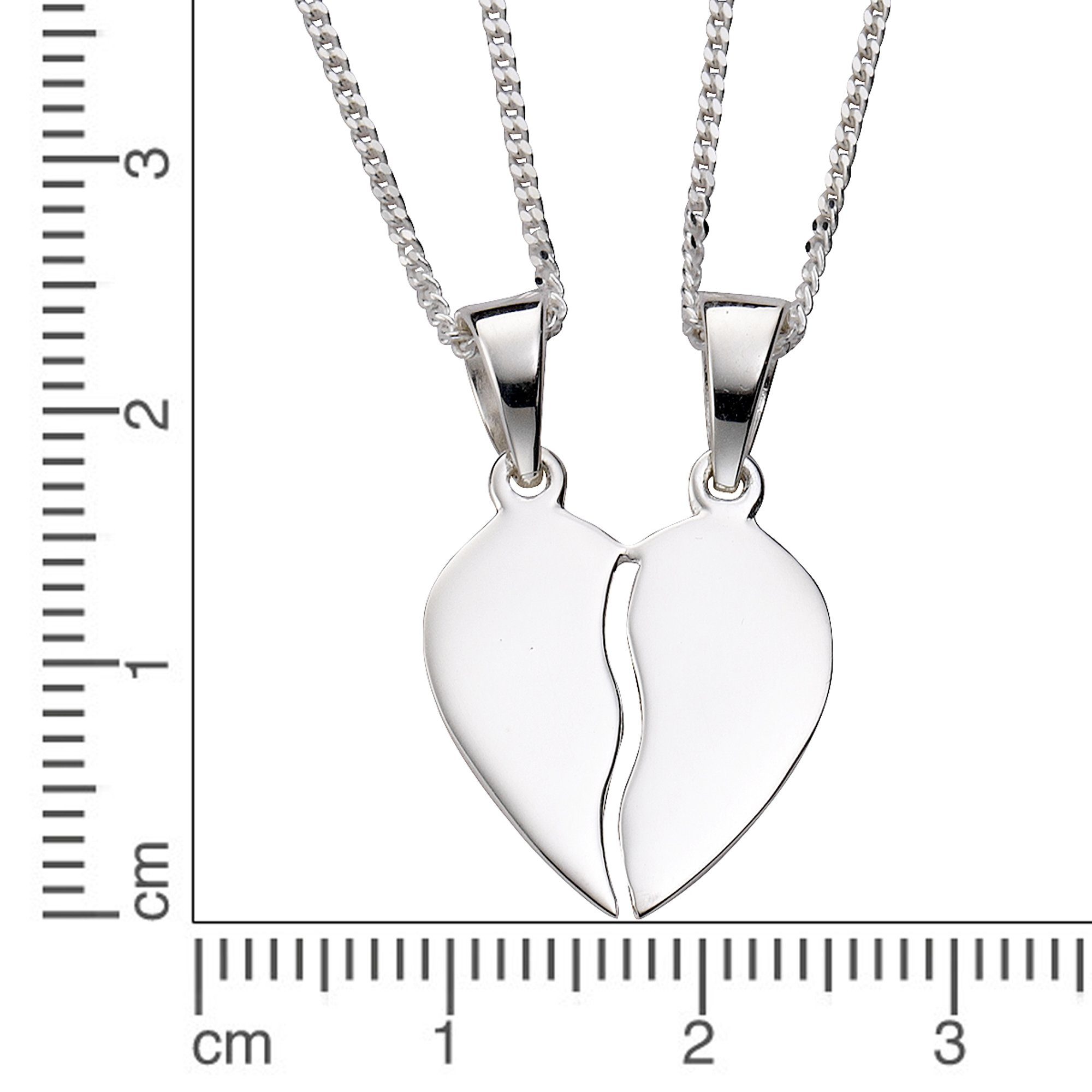 mit Zeeme Anhänger 925/- Silber Sterling Kette 3-tlg.