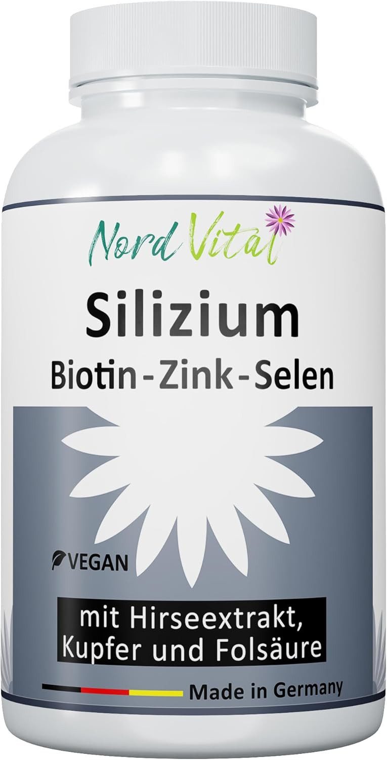 Nord Vital Silizium mit Biotin, Zink & Selen 120 vegane Kapseln Kapseln, 79 g