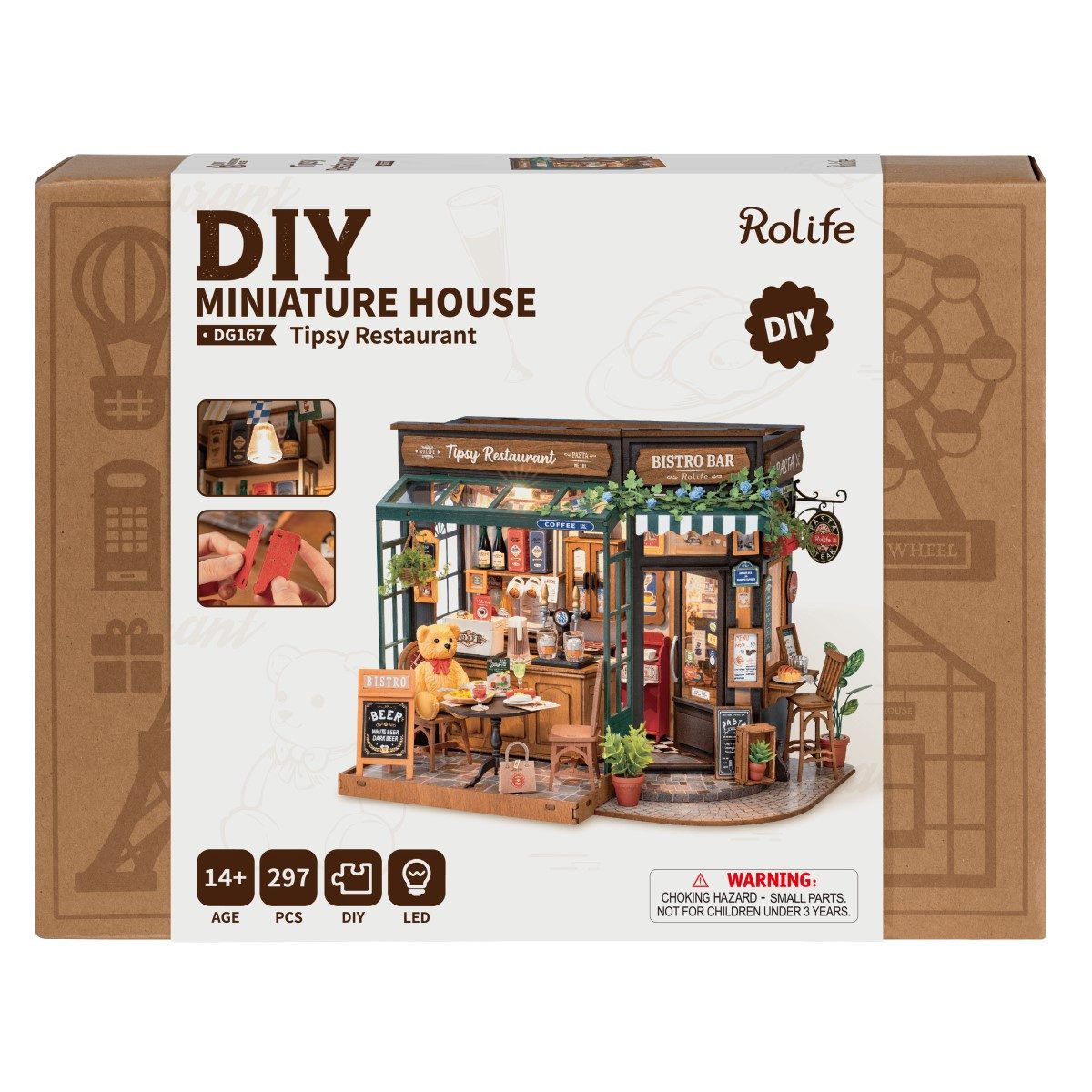 ROLIFE 3D-Puzzle DIY "Tipsy Restaurant", 297 günstig online kaufen