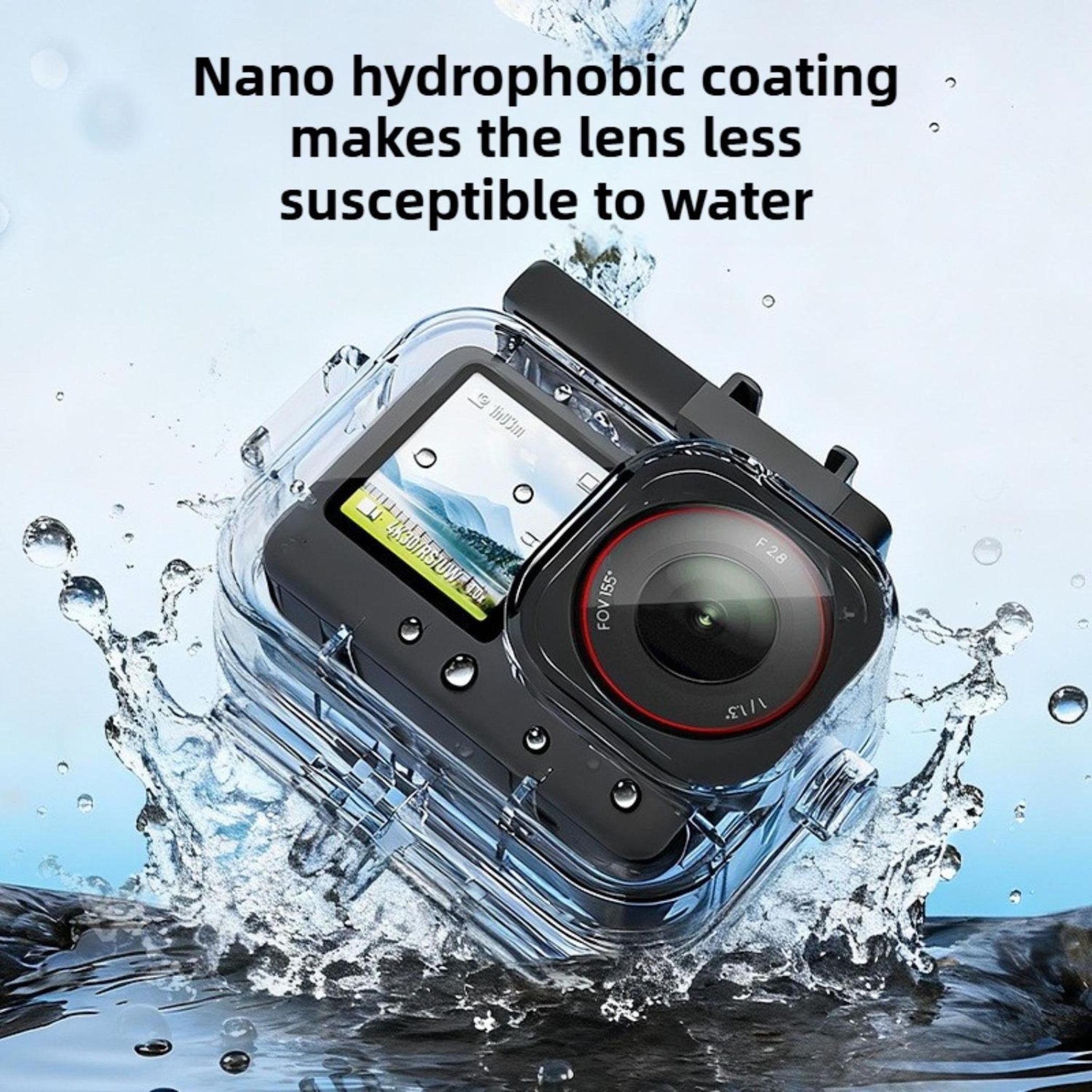 Wigento Unterwasser Diving Cover für DJI Action 6 Wasserdicht bis 70m Zubehör Zubehör Drohne (Kompakt, Robust, Passgenau, Wasserdicht, Für Unterwasseraufnahmen) – Bild 2 von 5