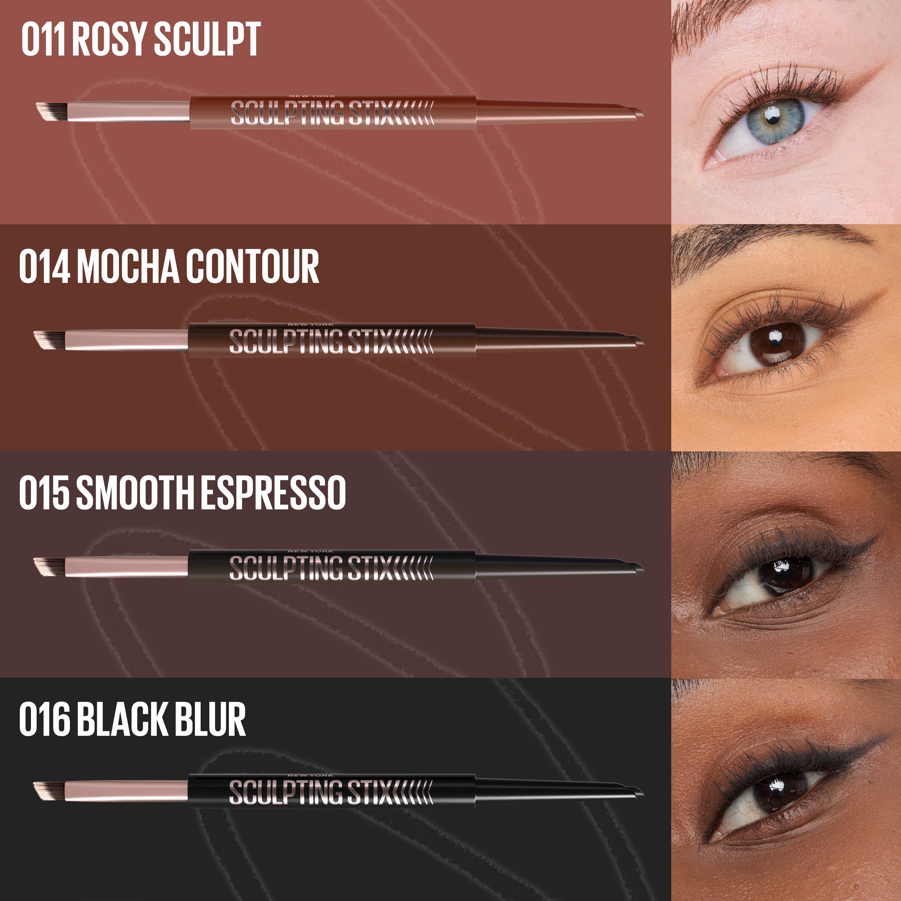 MAYBELLINE NEW YORK Eyeliner SCULPTING STIX 2-in-1 EYELINER