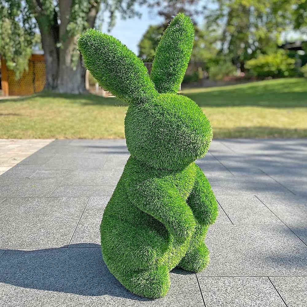 Kögler Gartenfigur AniPlants Grasfigur Hase – wetterfeste Gartendeko, 105 cm, modern, Modernes Design und hochwertige Verarbeitung