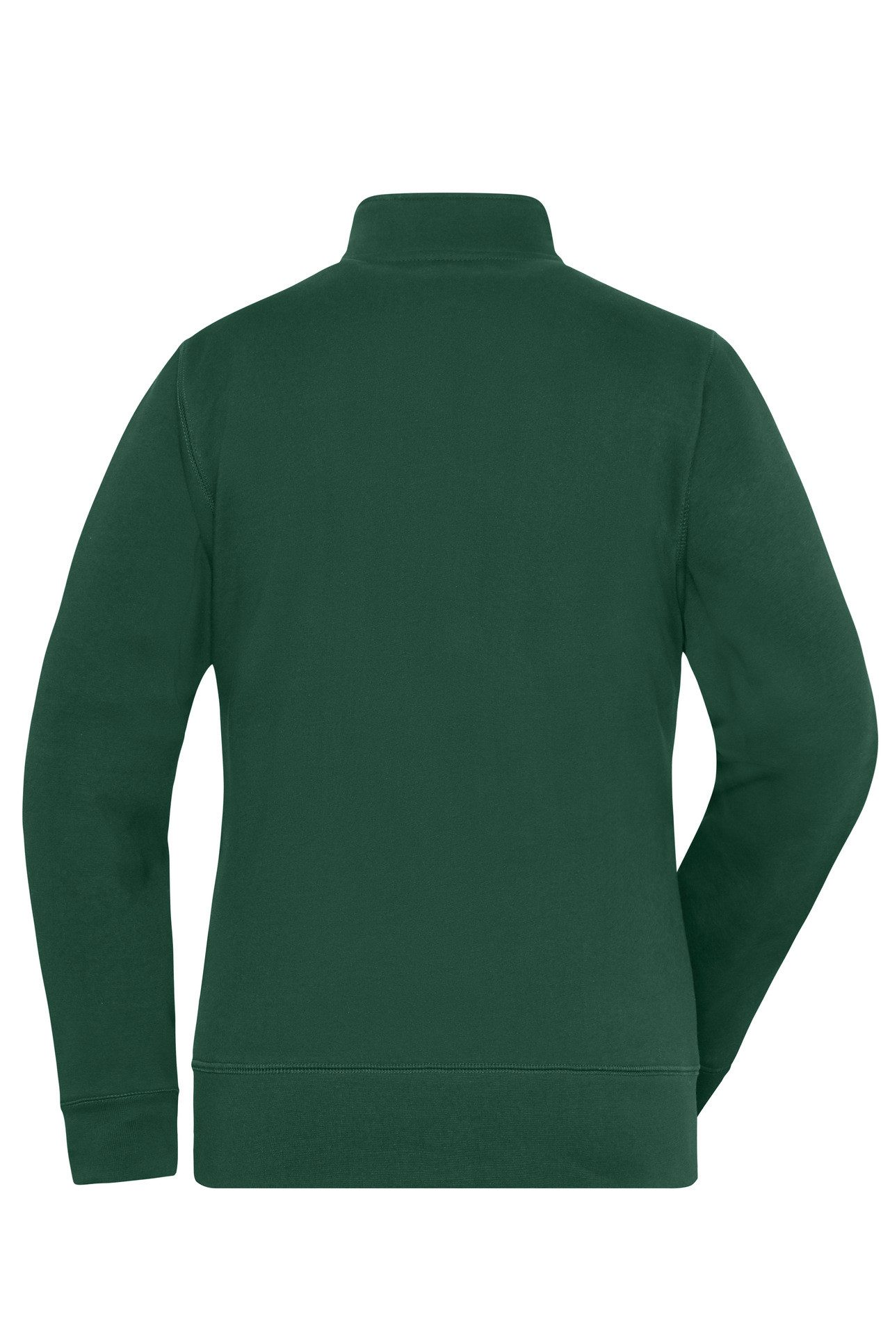 James & Nicholson Sweatjacke Leicht taillierte Damen Doppeljacke im Materialmix JN1809 Innen warmer Fleece, außen angenehmer Baumwoll-Jersey – Bild 2 von 4