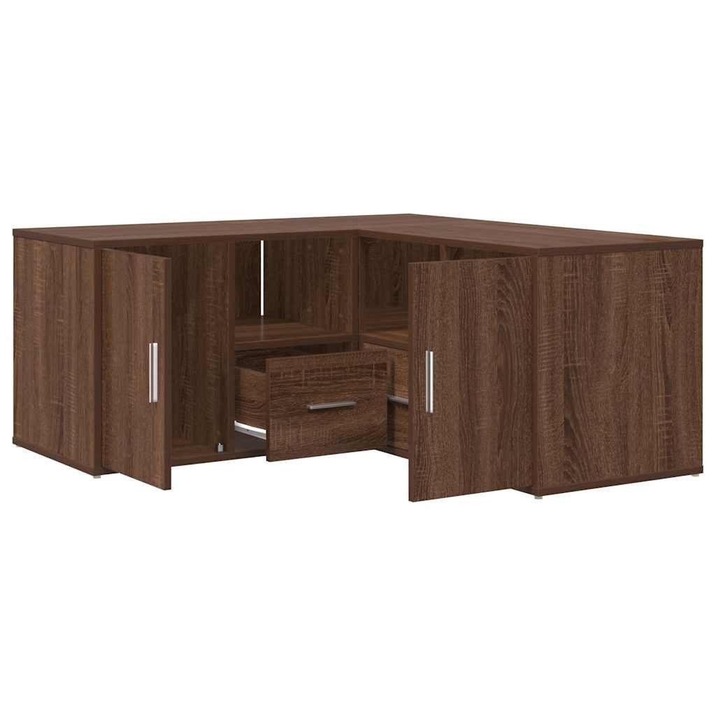vidaXL Schuhschrank Eckregal Braun Eichen-Optik 160x40x45 günstig online kaufen