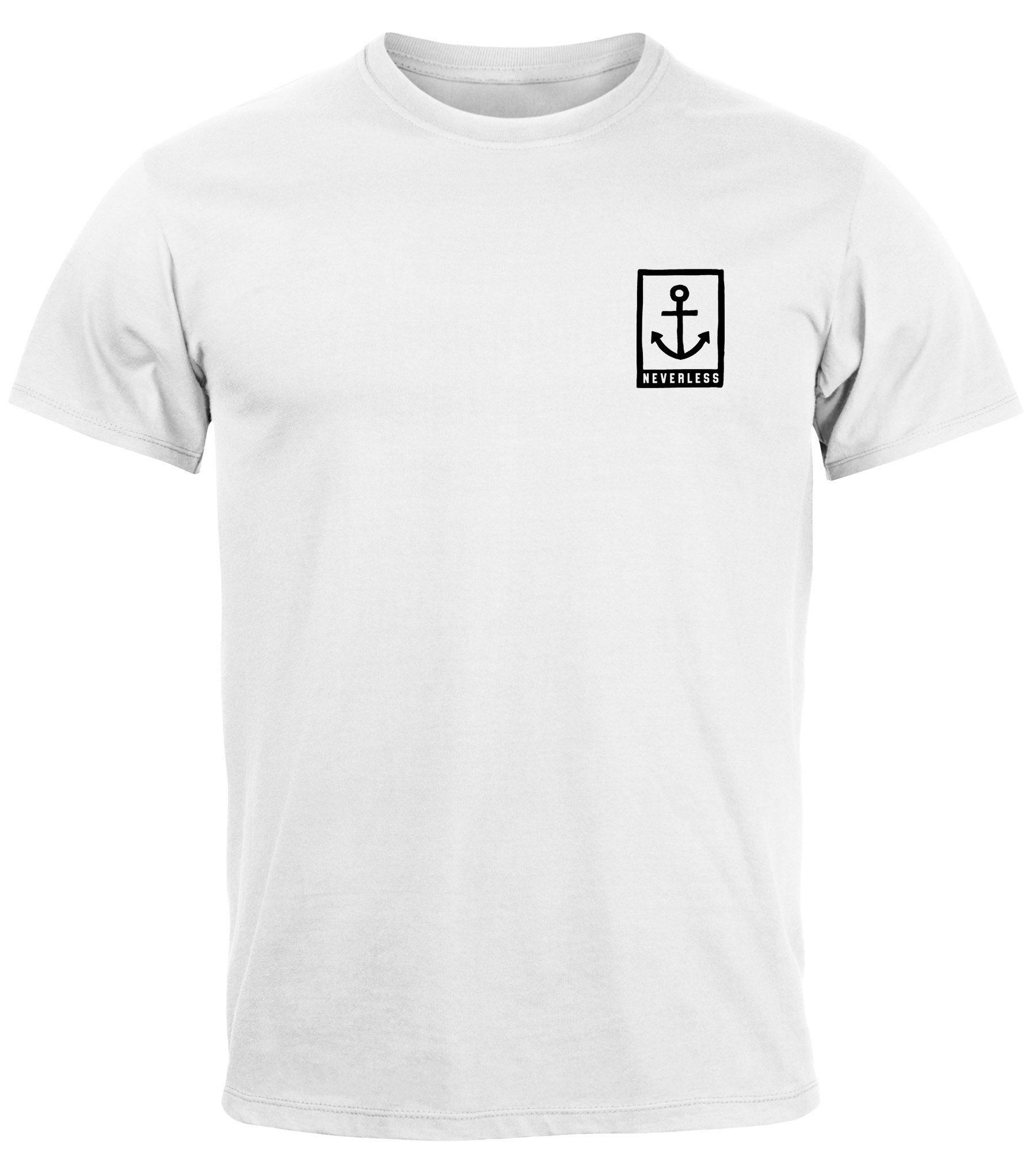 Neverless Print-Shirt Herren T-Shirt Anker Motiv günstig online kaufen