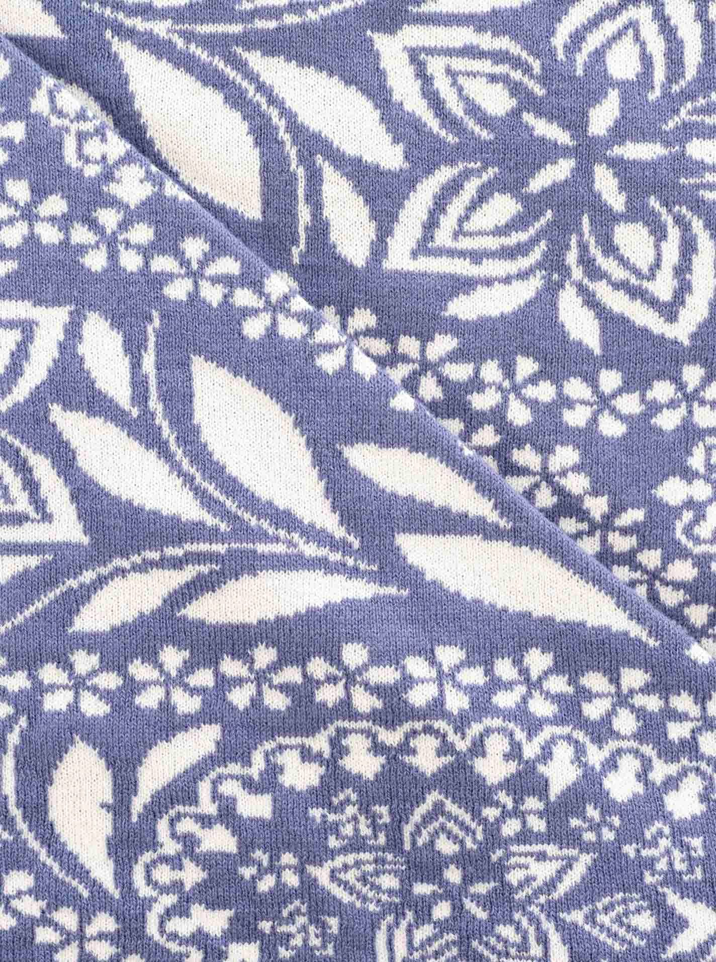 Zwillingsherz Dreieckstuch "Paisley Blätter", blumiges Muster, tolles Accessoire, vielseitig tragbar