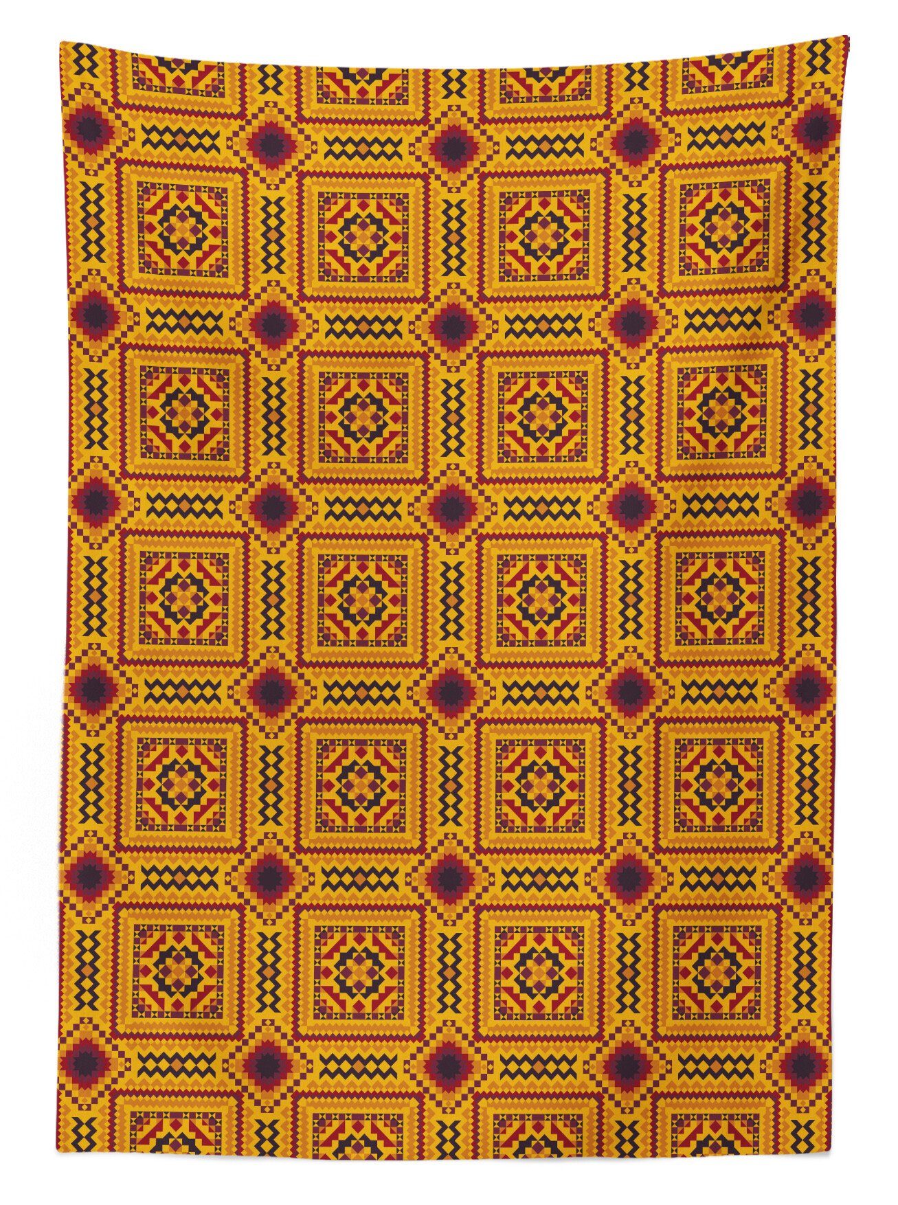 Drucken geeignet Bereich Zigzags Außen Aztec-Layout Farbfest den Rhombus Farben, Waschbar Abakuhaus Für Klare Tischdecke