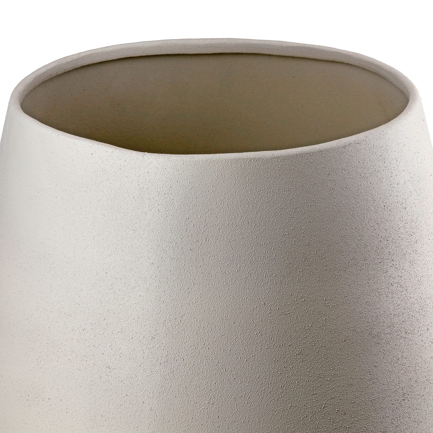 GILDE Tischvase Vase rund Echo beige (1 St)