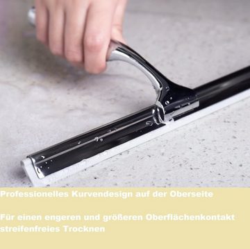 GlobaLink Duschabzieher aus Edelstahl, Silber Fensterabzieher 25,5cm, (1-St), mit starke mentaller Haken