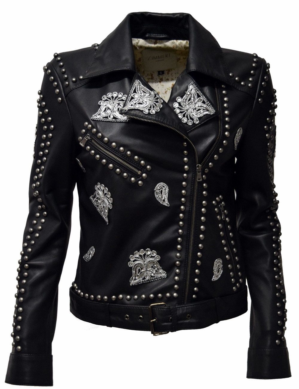 Zimmert Leather Lederjacke Glimma Nieten