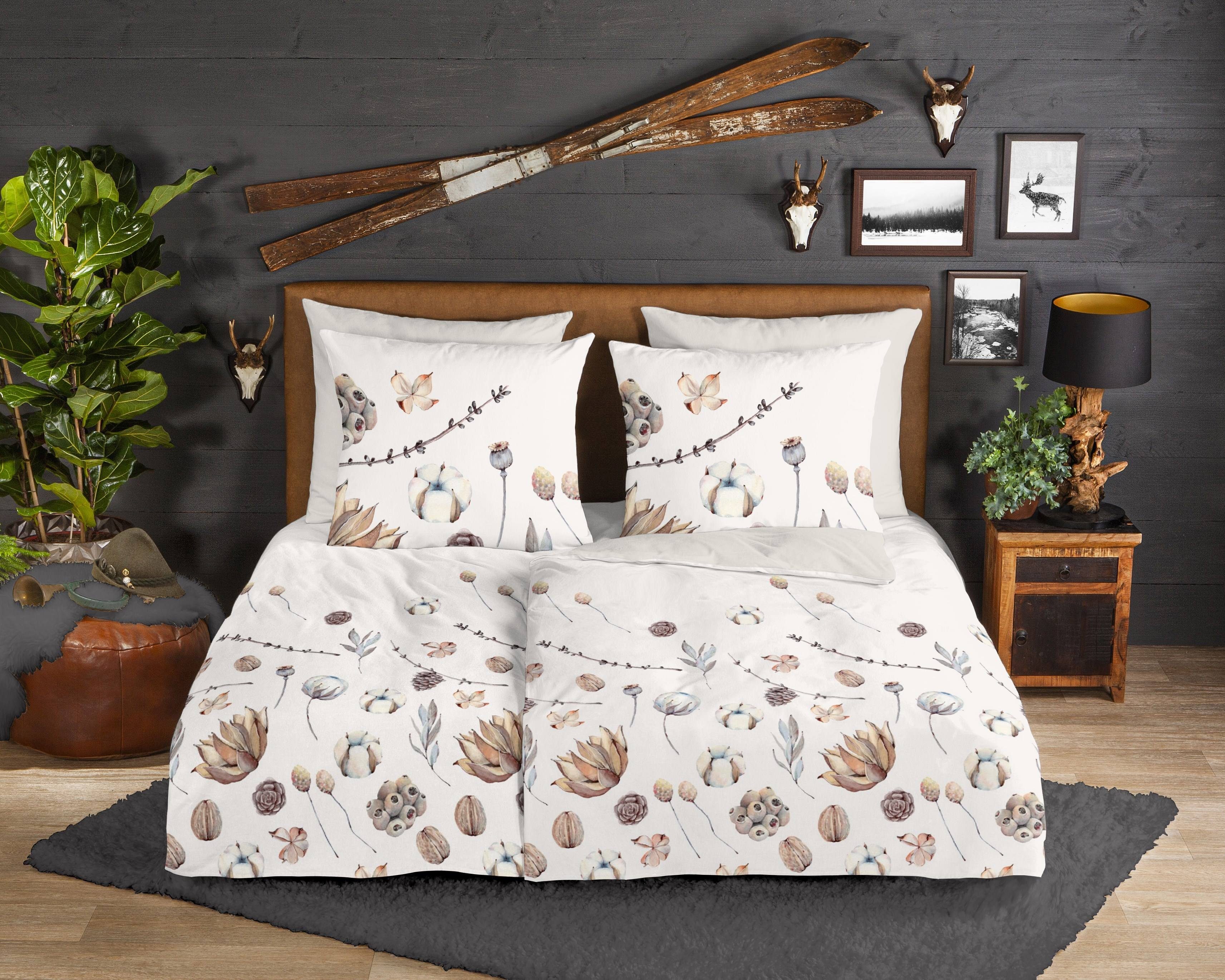 good morning Bettwäsche Good Morning Flanell Bettwäsche 155x220 Mirre Zweig günstig online kaufen