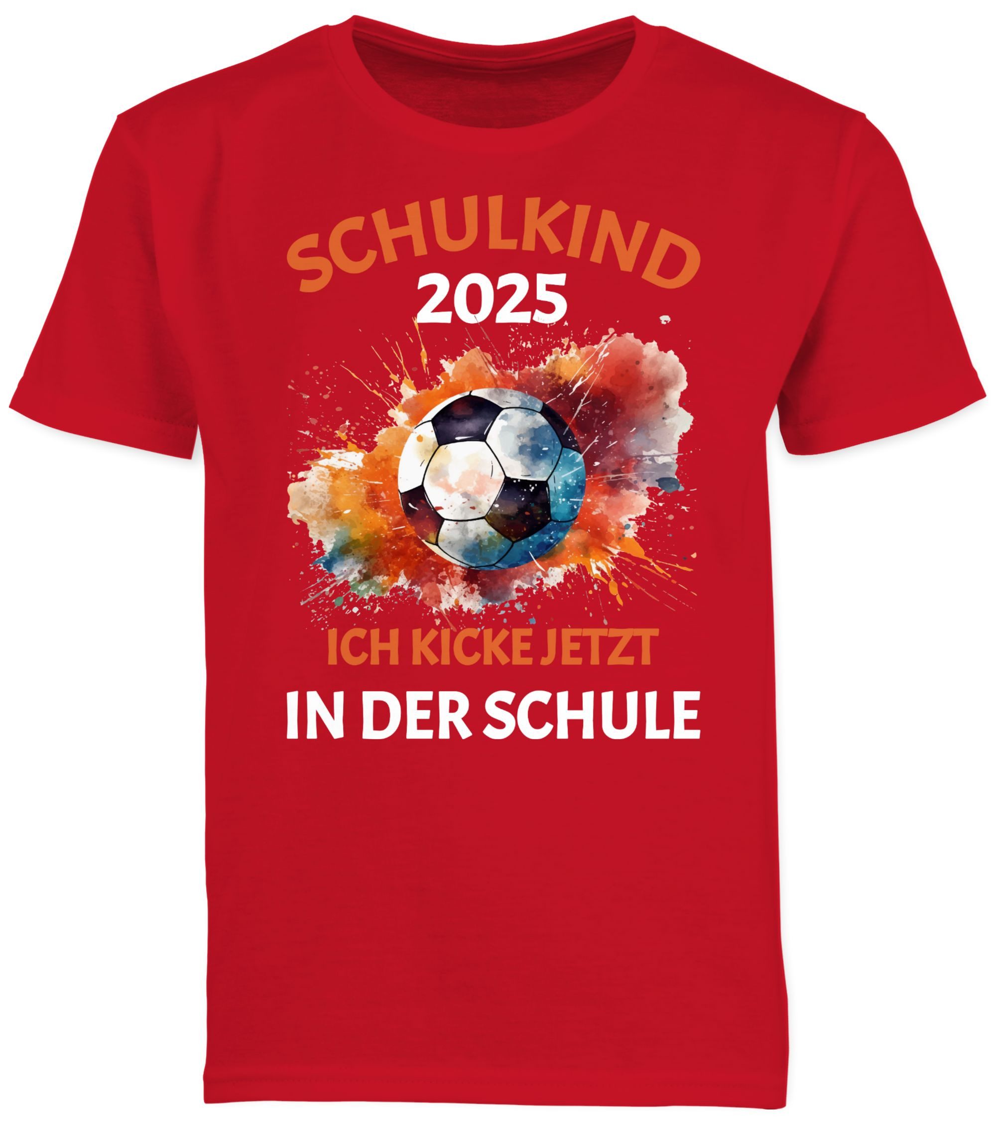 T-Shirt Schulkind 2025, Ich kicke jetzt in der Schule, Geschenk Einschulung