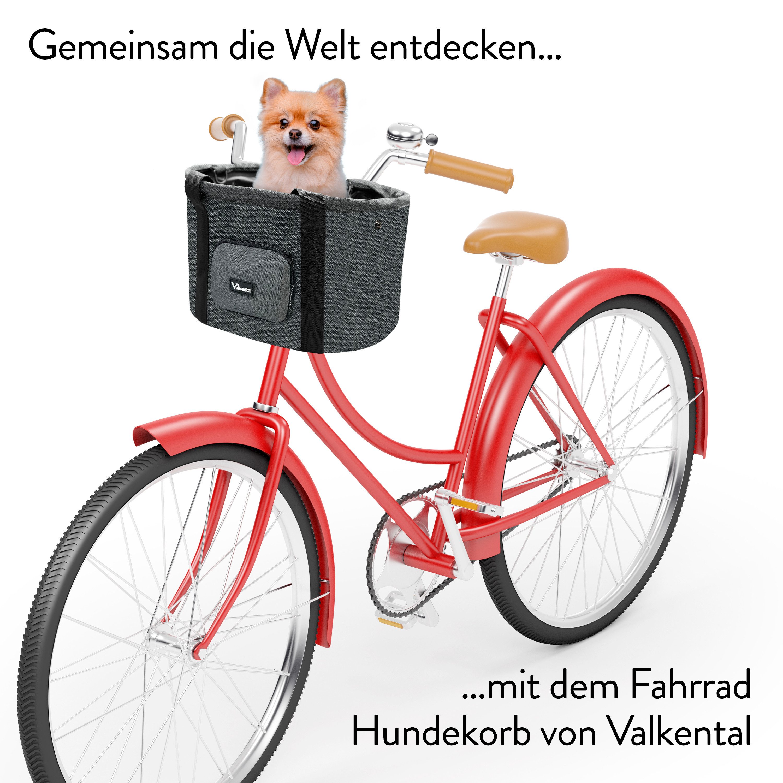 Valkental Tierfahrradkorb Fahrradkorb für Hunde günstig online kaufen