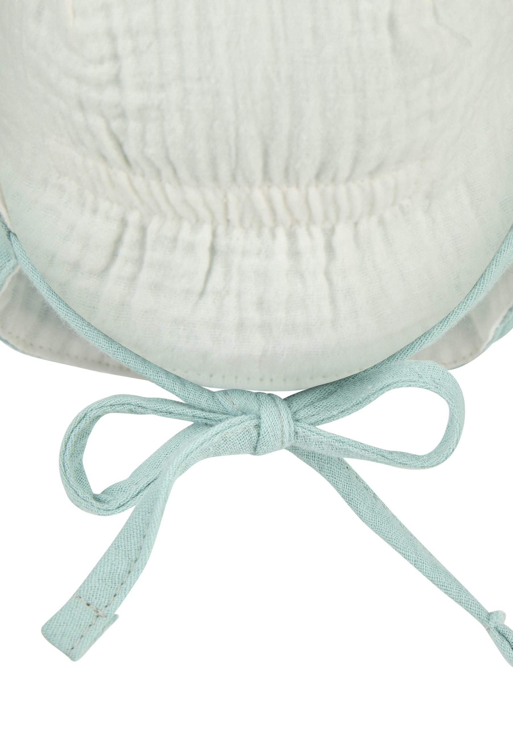 Sterntaler® Schirmmütze UV-Schutz 50 Wende-Schirmmütze Musselin (1-St) Musselin Wendemütze mit Nackenschutz, Bindeband, Ohrenklappen u. UV-50 – Bild 5 von 5