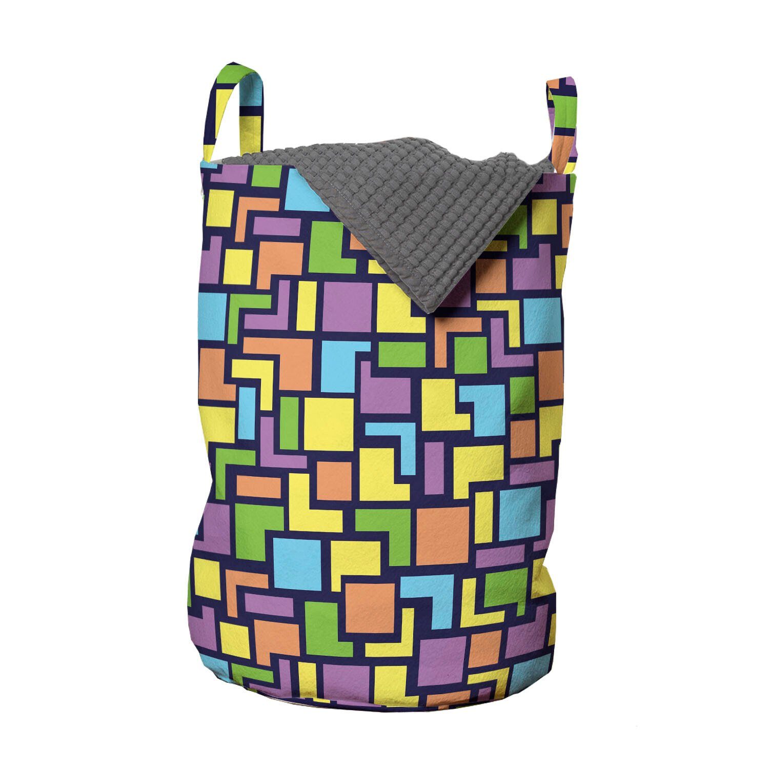 Griffen Waschsalons, Form-Muster Wäschekorb für mit Abakuhaus Geometrisch Kordelzugverschluss Retro Wäschesäckchen