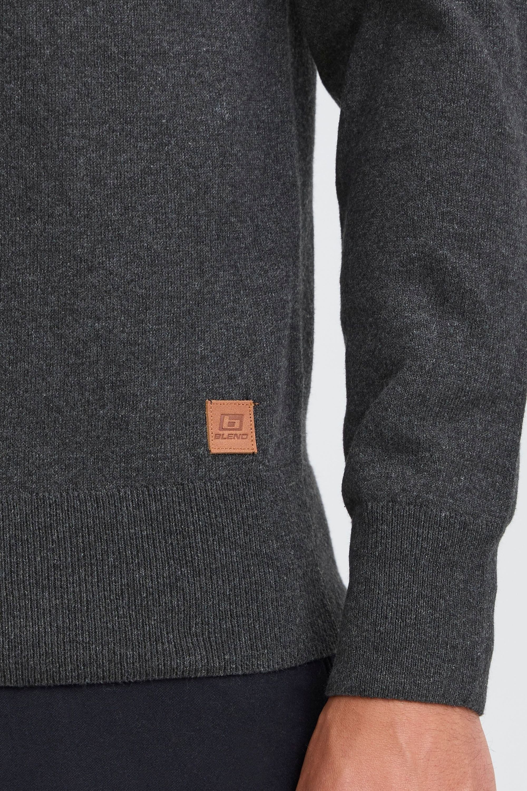 Blend V-Ausschnitt-Pullover BHFibi Stilvoller Strickpullover