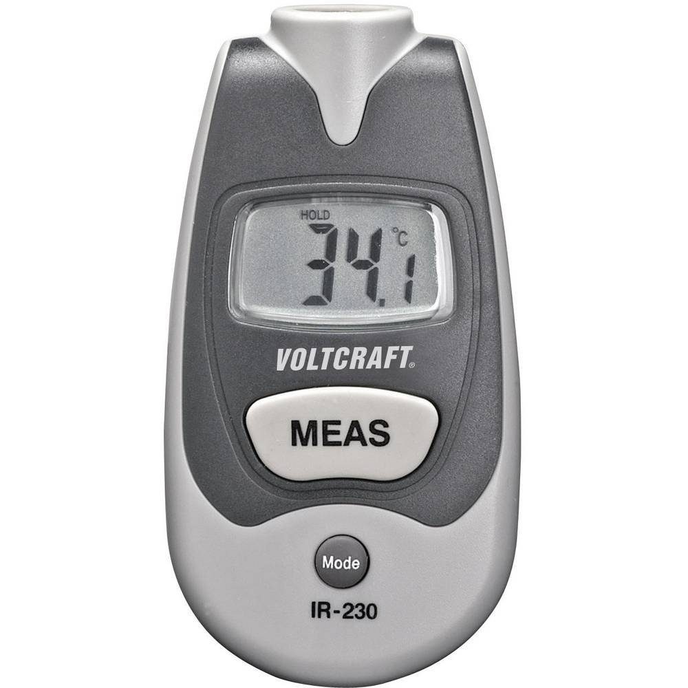 VOLTCRAFT IR110-1S Infrarot-Thermometer – Messbereich -30 Bis +110 °C, Optik 1:1, Inkl. Stoppuhr, Handlich