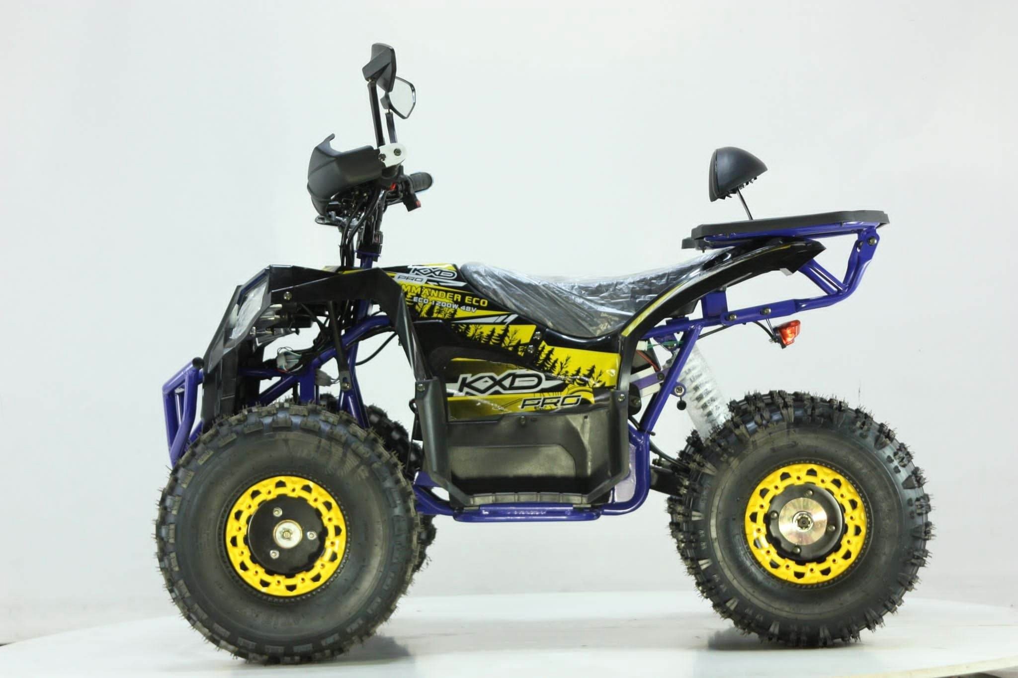 KXD Quad children's quad XXL electric quad mini quad 1200 watt 48V 12 HP speedometer 8 inches