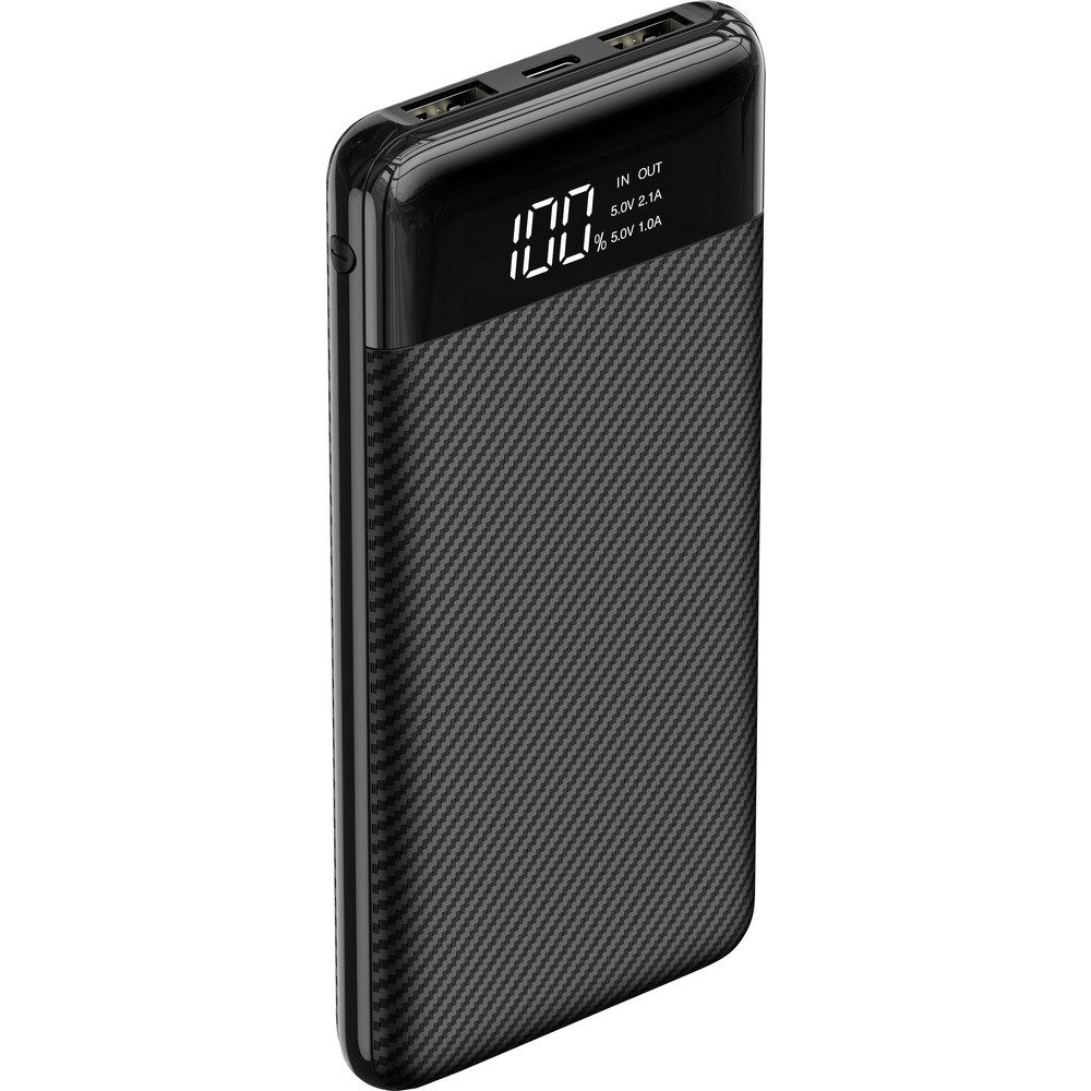 XCell XCell Powerbank 10000 mAh LiPo Schwarz Statusanzeige Powerbank 10000 mAh