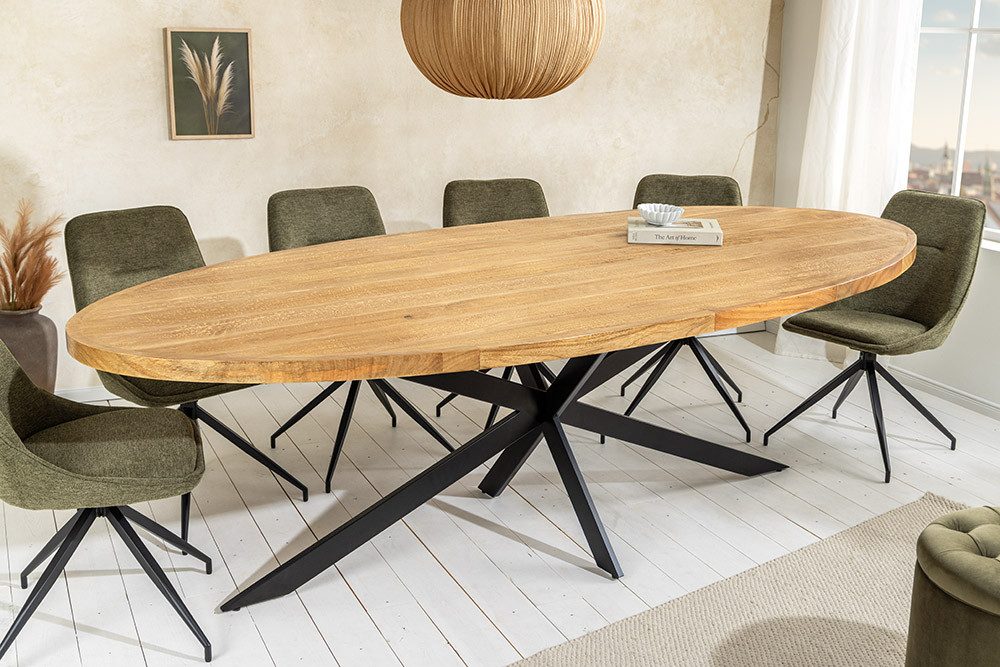 riess-ambiente Esstisch GALAXIE 240cm braun Mangoholz günstig online kaufen