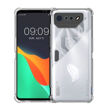 kwmobile Handyhülle Crystal Hülle für Asus ROG Phone 7 TPU Silikon Case mit Ecken Schutz, TPU Silikon Case mit Ecken Schutz
