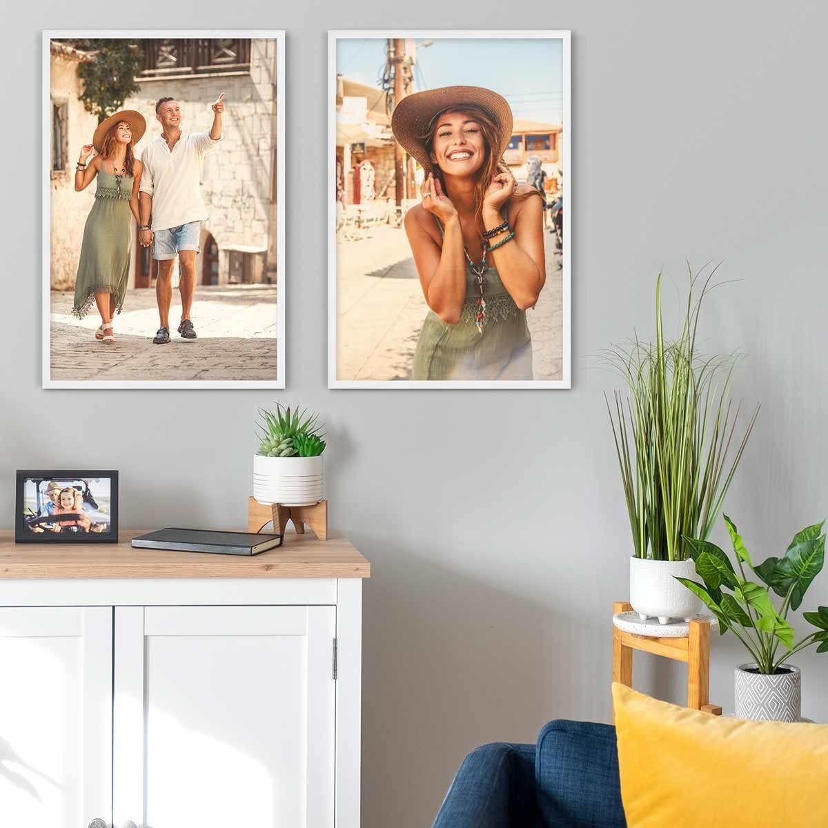 PHOTOLINI Bilderrahmen 2er Set Massivholz-Rahmen Modern günstig online kaufen