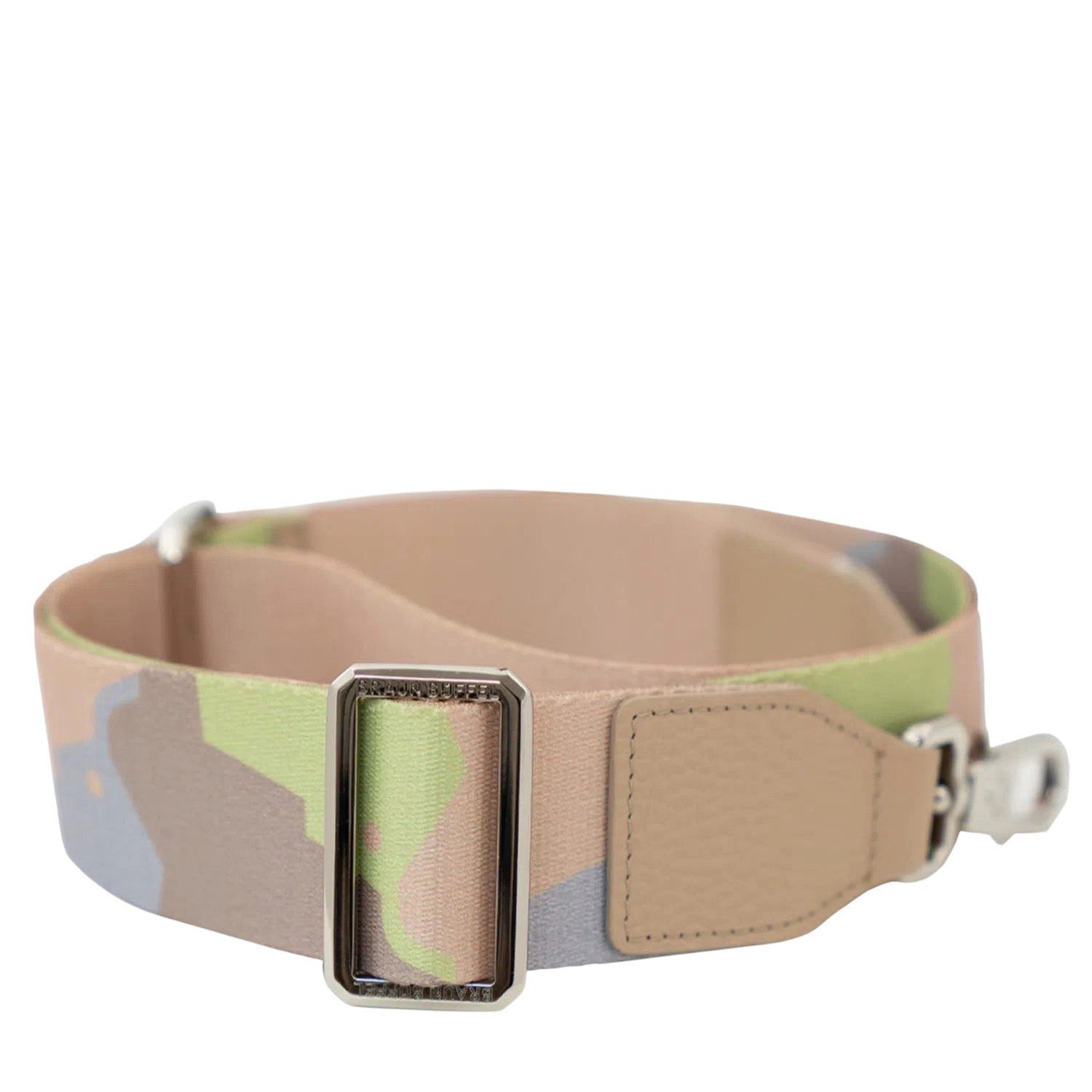 Braun Büffel Schulterriemen Umhängeriemen BB5 silver shiny