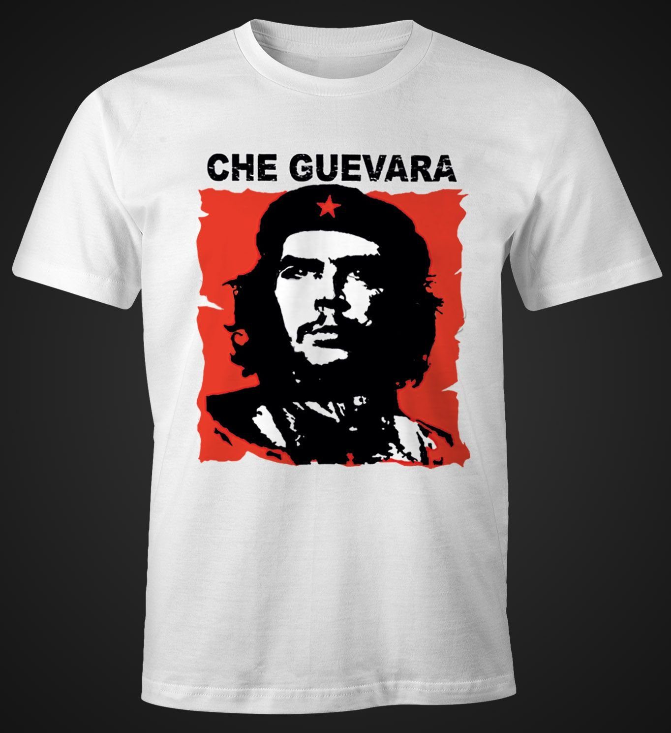 MoonWorks Print-Shirt Herren T-Shirt Che Kuba Guevara Revolution Fun-Shirt mit Print