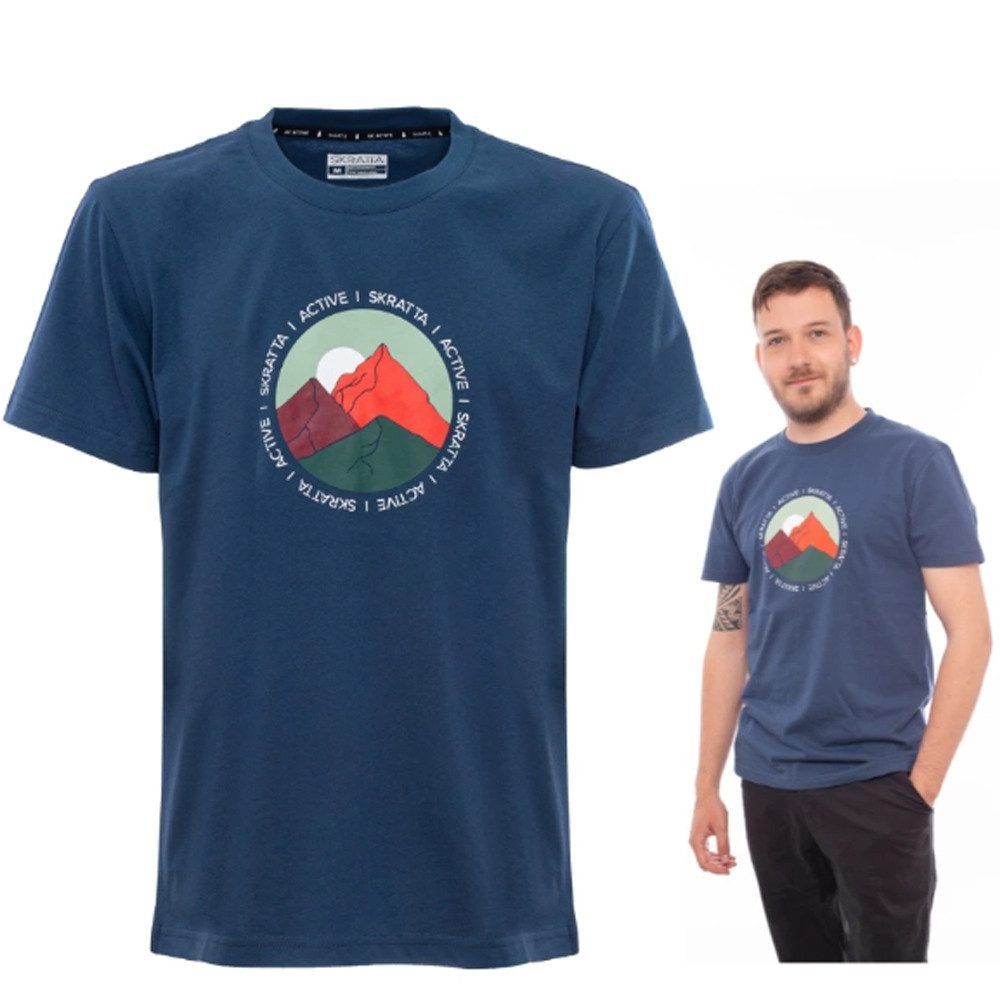 Skratta T-Shirt Skratta Milla Herren T-Shirt – Bio Baumwolle, navy