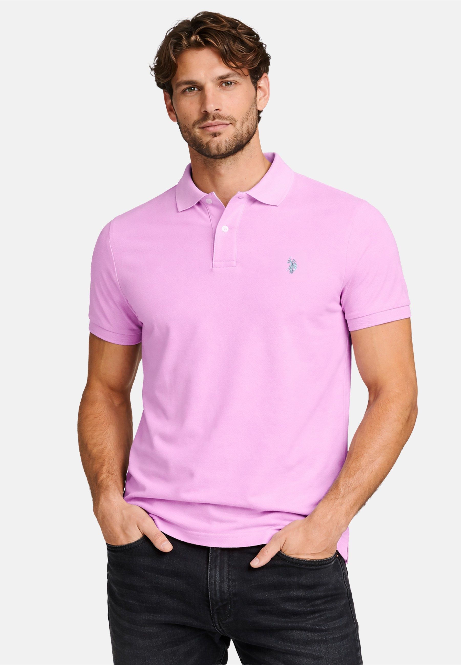 U.S. Polo Assn. Poloshirt USBrodyy – Herren Shirt aus Baumwolle mit Logo-Stickerei 100 % Baumwolle mit klassischem Polokragen und geradem Schnitt