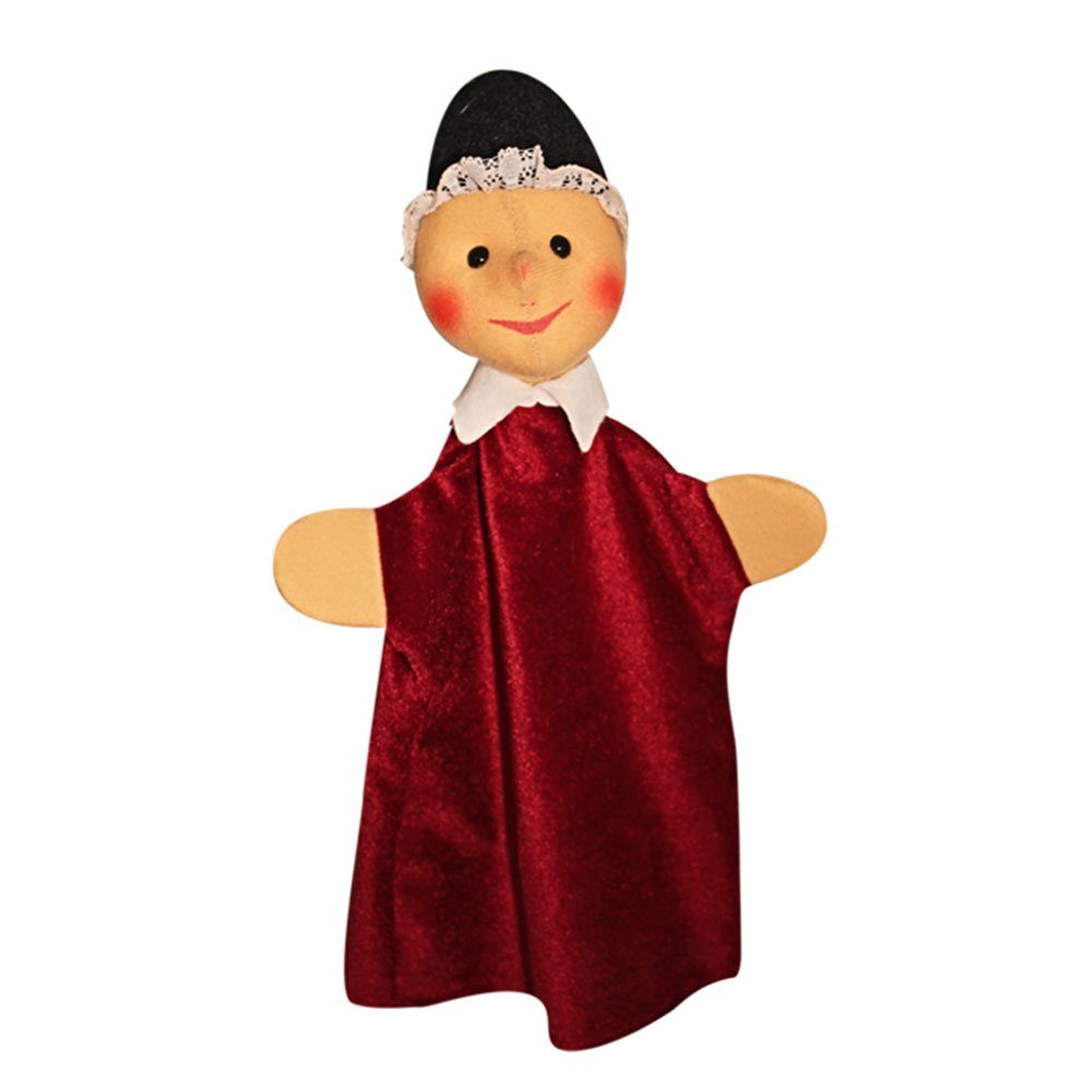 Kersa Handpuppe Handpuppe  Oma 28cm 15080 Kersa Lina mit Stoffkopf (Packung), Sehr gut geeignet um Geschichten zu erzählen