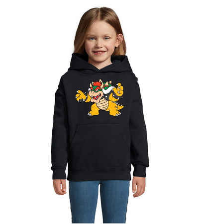 Blondie & Brownie Hoodie Kinder Bowser Mario Yoshi Luigi Game Gamer Gaming Konsole Retro mit Kapuze