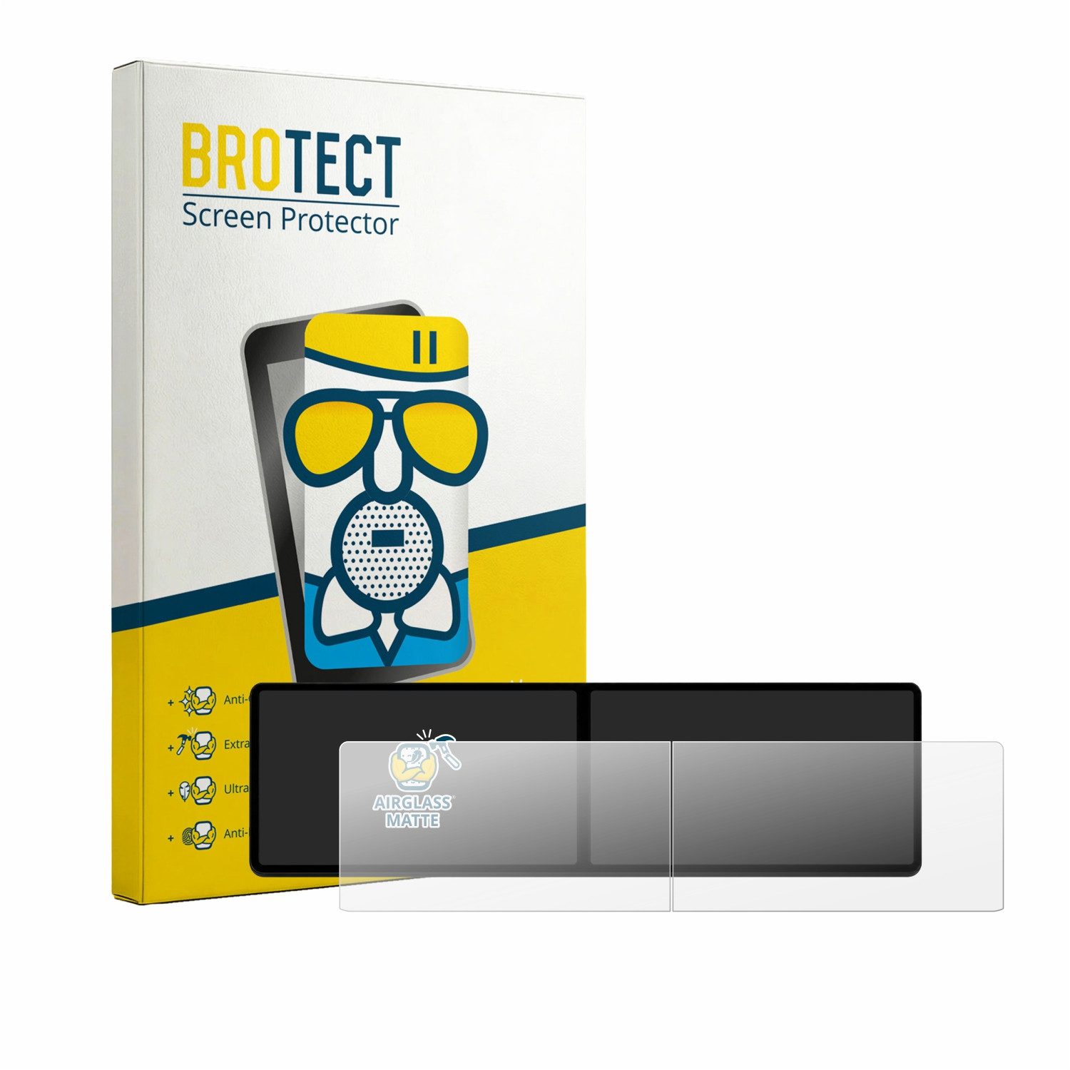 BROTECT Displayschutzglas Folie für Xpeng G9 2023, Schutzfolie Glas Panzer Display Schutz matt