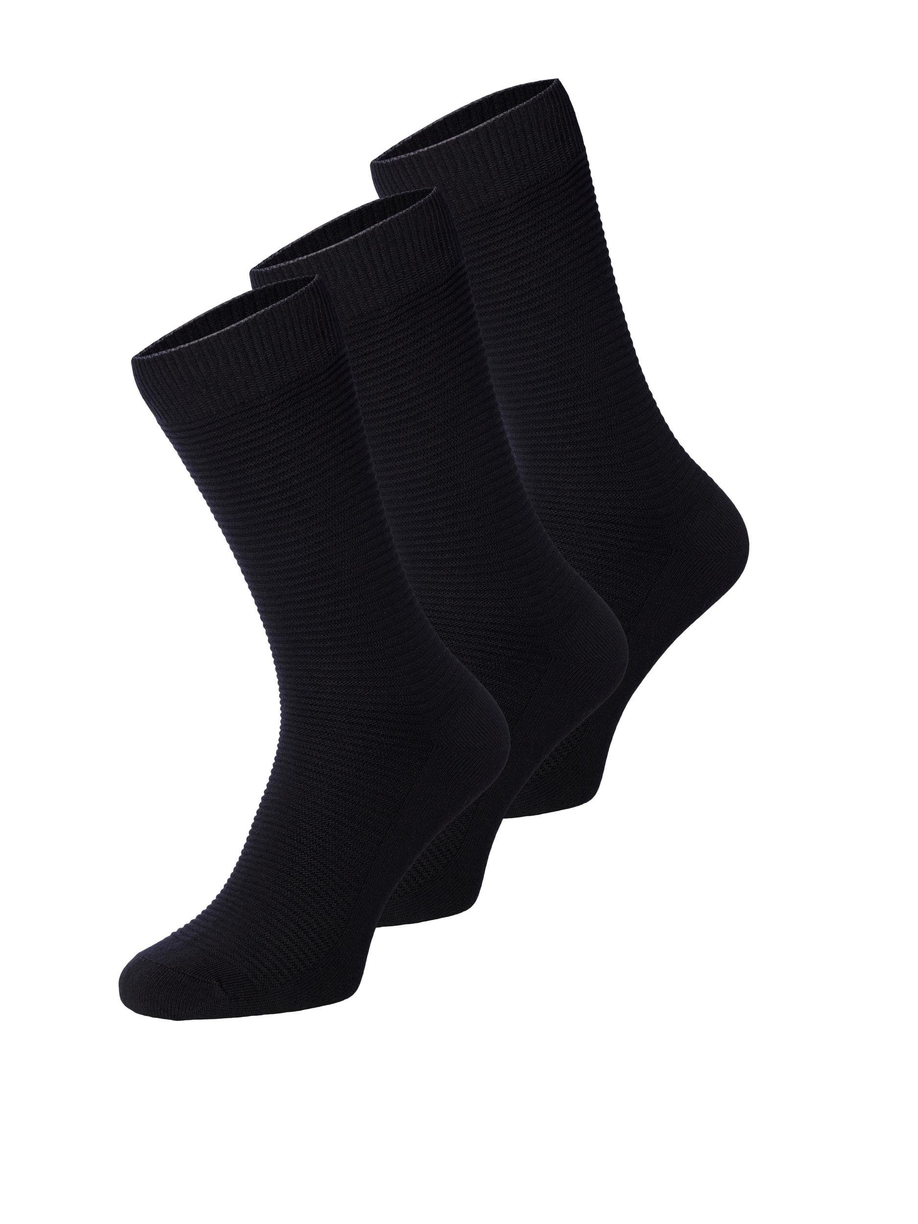 Jack & Jones Basicsocken 3-PACK COTTON SOCK FIPO NOOS (Packung, 3-Paar, 3er-Pack)