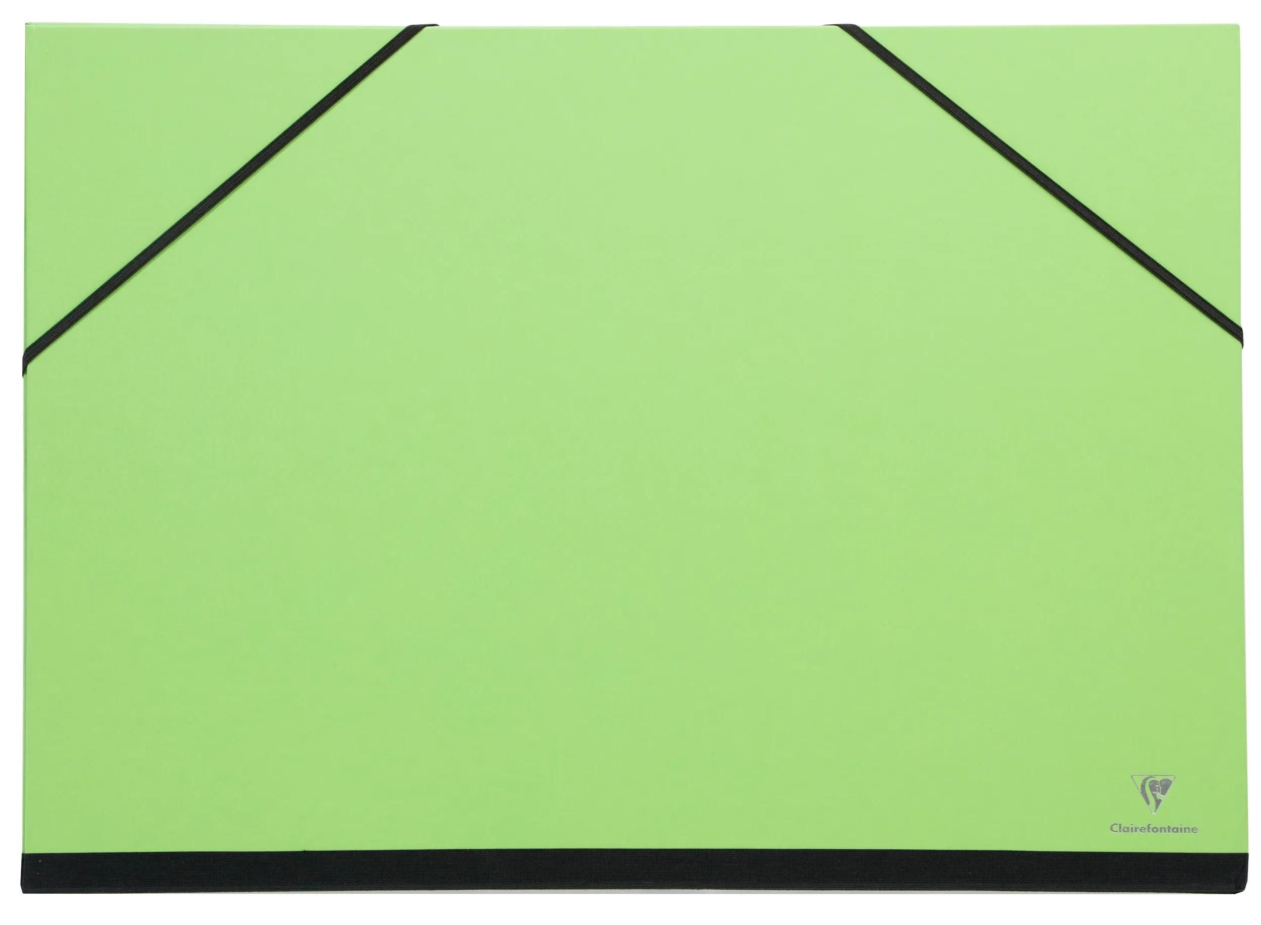 Schreibmappe 6x Zeichenmappe mit Gummizug 52x72 cm - Grün 144404C