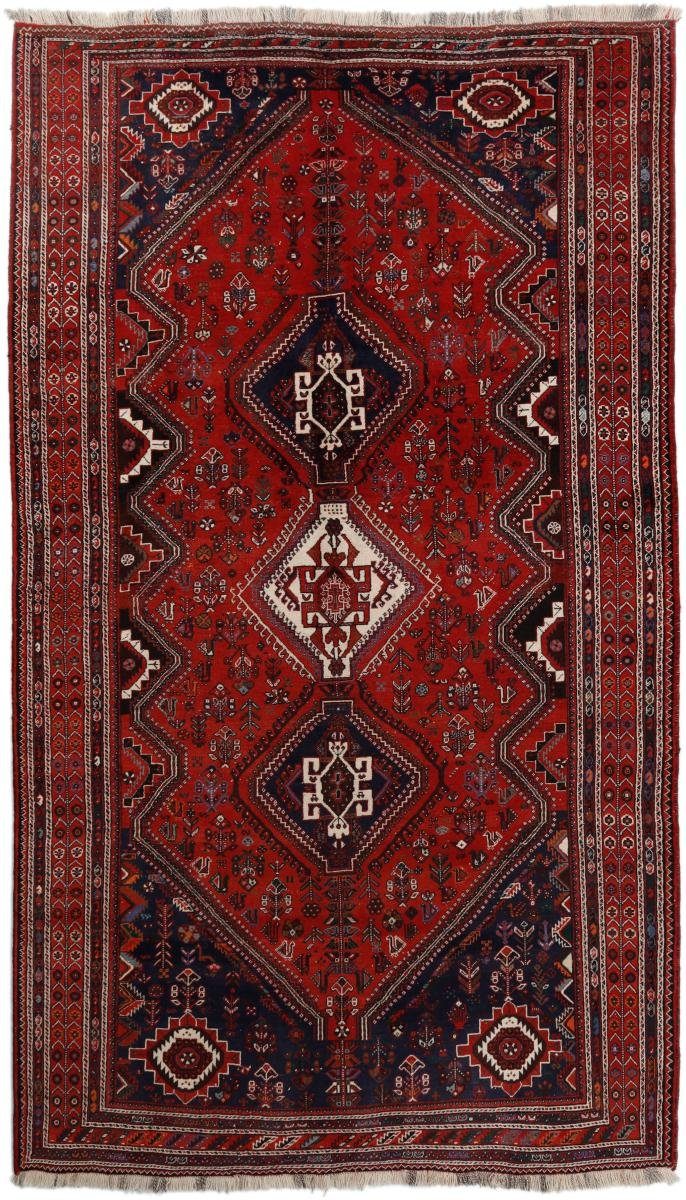 Orientteppich Shiraz 199x359 Handgeknüpfter Orientteppich / Perserteppich Läufer, Nain Trading, rechteckig, Höhe: 10 mm | Kurzflor-Teppiche