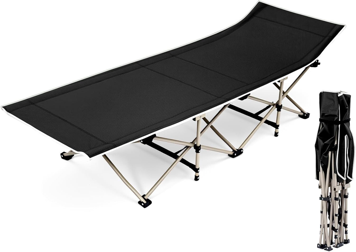 Youyijia Feldbett Queiting Tragbares XL Feldbett Campingbett Outdoor Klappbett