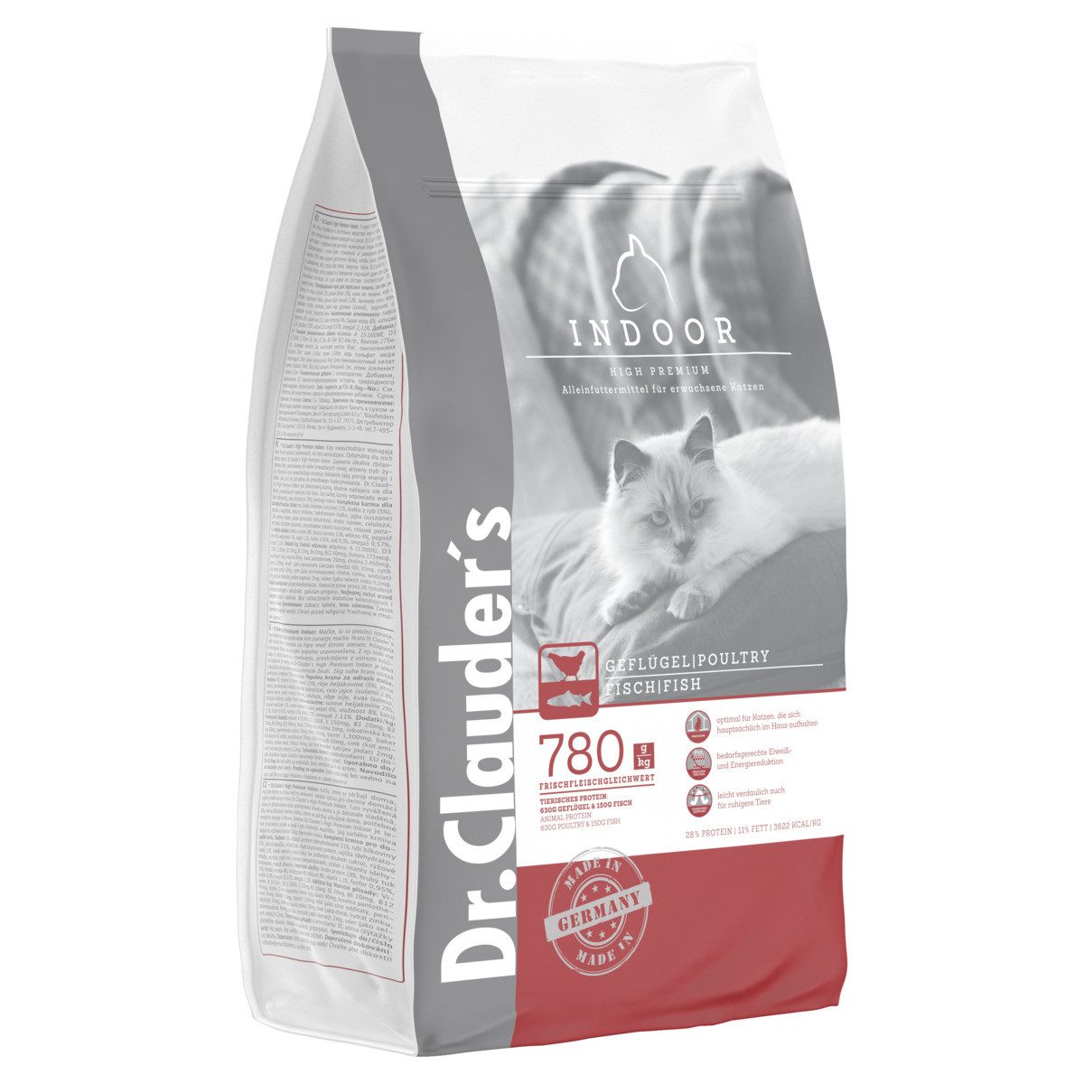 Dr. Clauder's High Premium Indoor 1,5 kg, Trockenfutter für: Katze