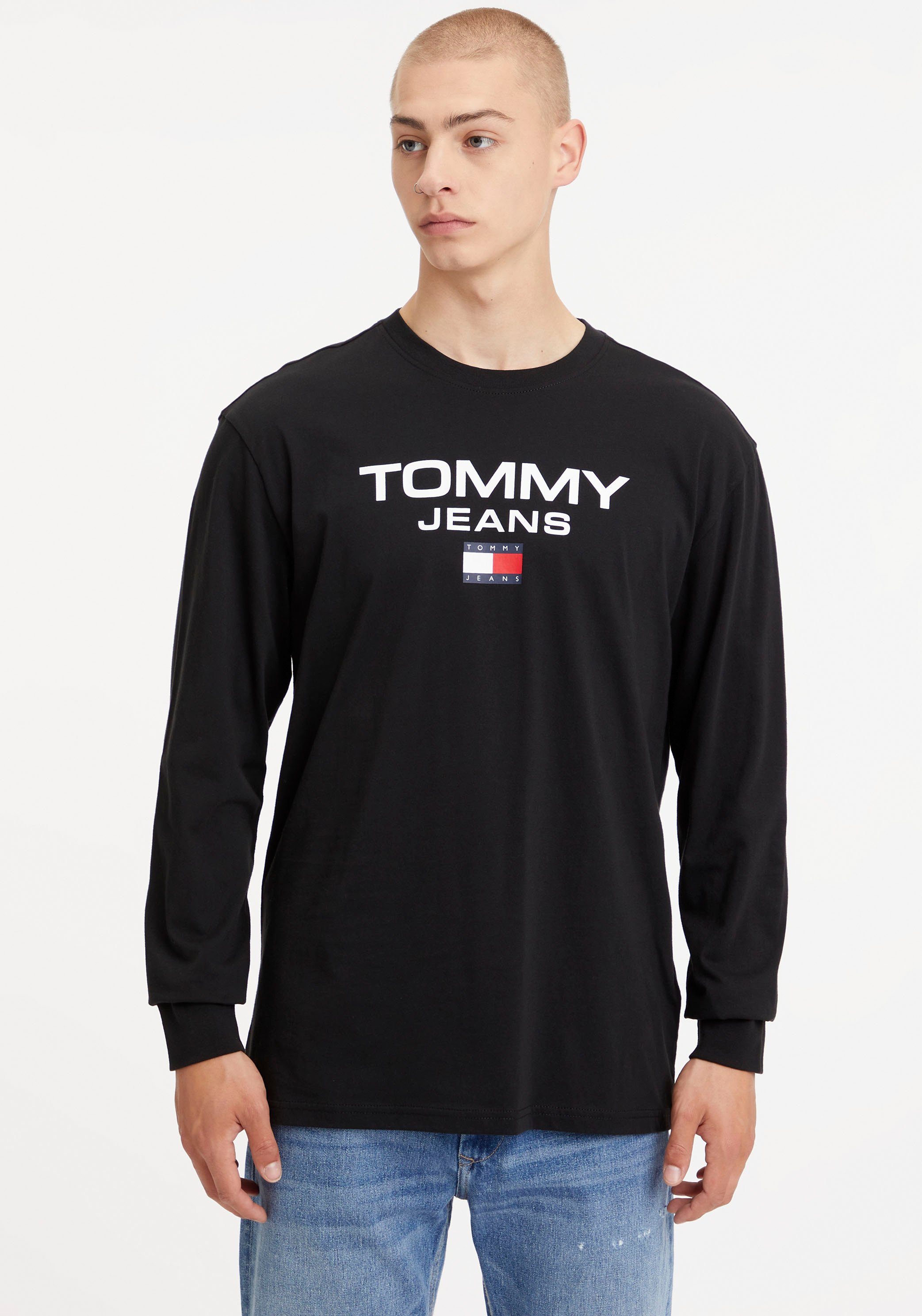 Tommy Jeans Langarmshirt TJM CLSC ENTRY LS TEE mit Logodruck Black