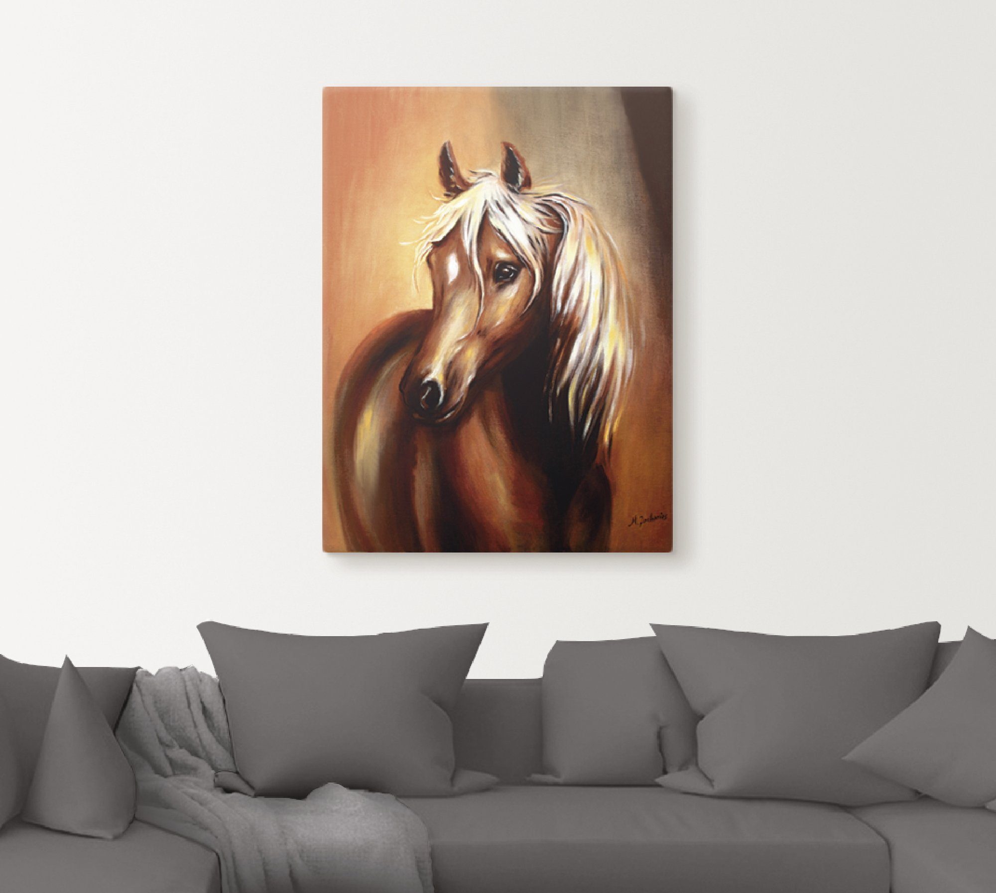 oder (1 Größen Poster Pferd Haustiere St), Fantasie, Wandaufkleber versch. in Wandbild als Alubild, Leinwandbild, Artland