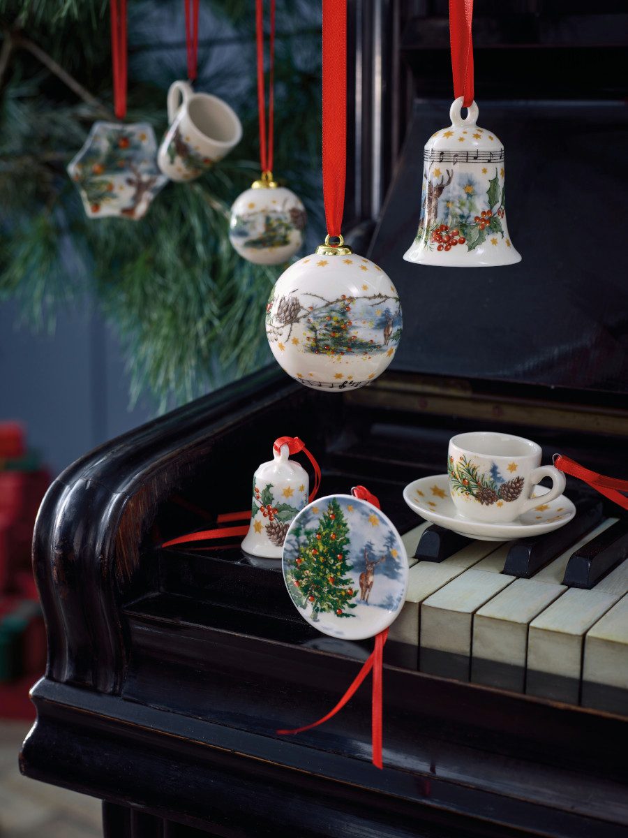 Hutschenreuther Weihnachtsfigur Sammelserie 2023 Am Weihnachtsbaum Mini-Set Tasse 3tlg