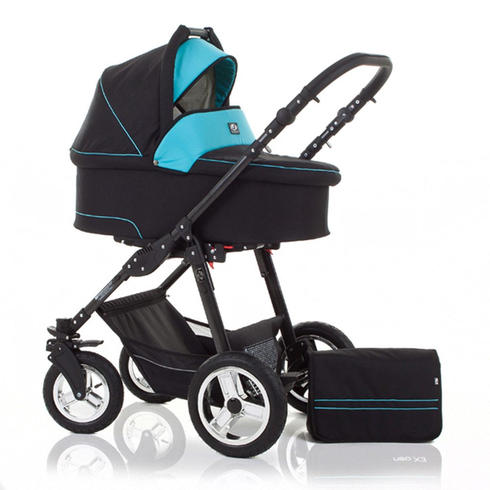 Kombi-Kinderwagen Leo 2 in 1 inkl. Sportsitz und umfangreichen Zubehör in 20 Farben