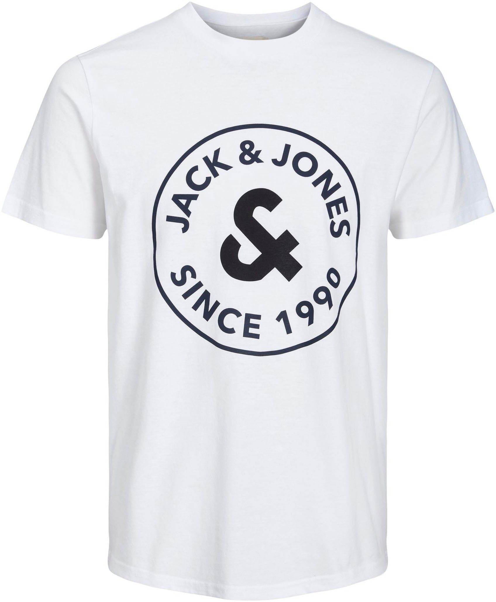 SS Jones AND Rundhalsshirt SHORTS White & SET JACAARON TEE Jack